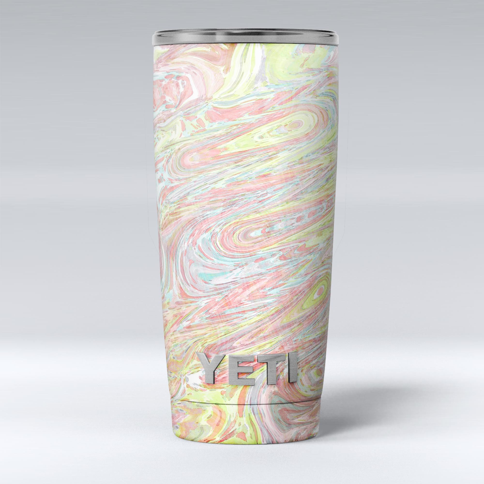 Slate Marble Surface V36 skin decal vinyl wrap kit for Yeti Coolers, showcasing a stylish marble design.