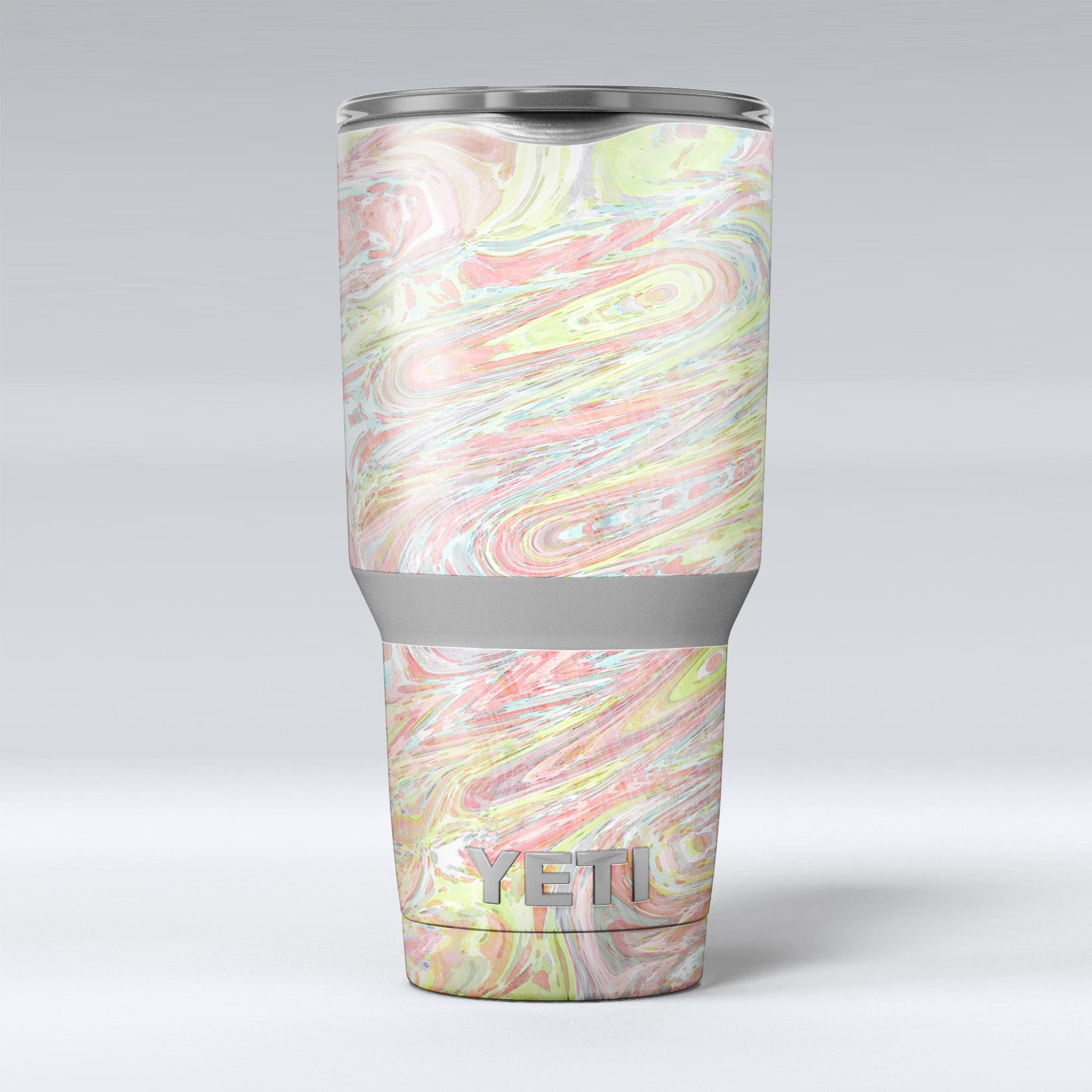 Slate Marble Surface V36 skin decal vinyl wrap kit for Yeti Coolers, showcasing a stylish marble design.