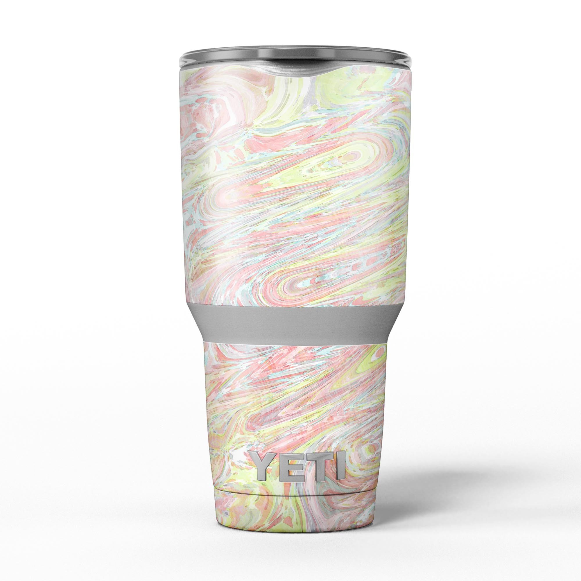 Slate Marble Surface V36 skin decal vinyl wrap kit for Yeti Coolers, showcasing a stylish marble design.