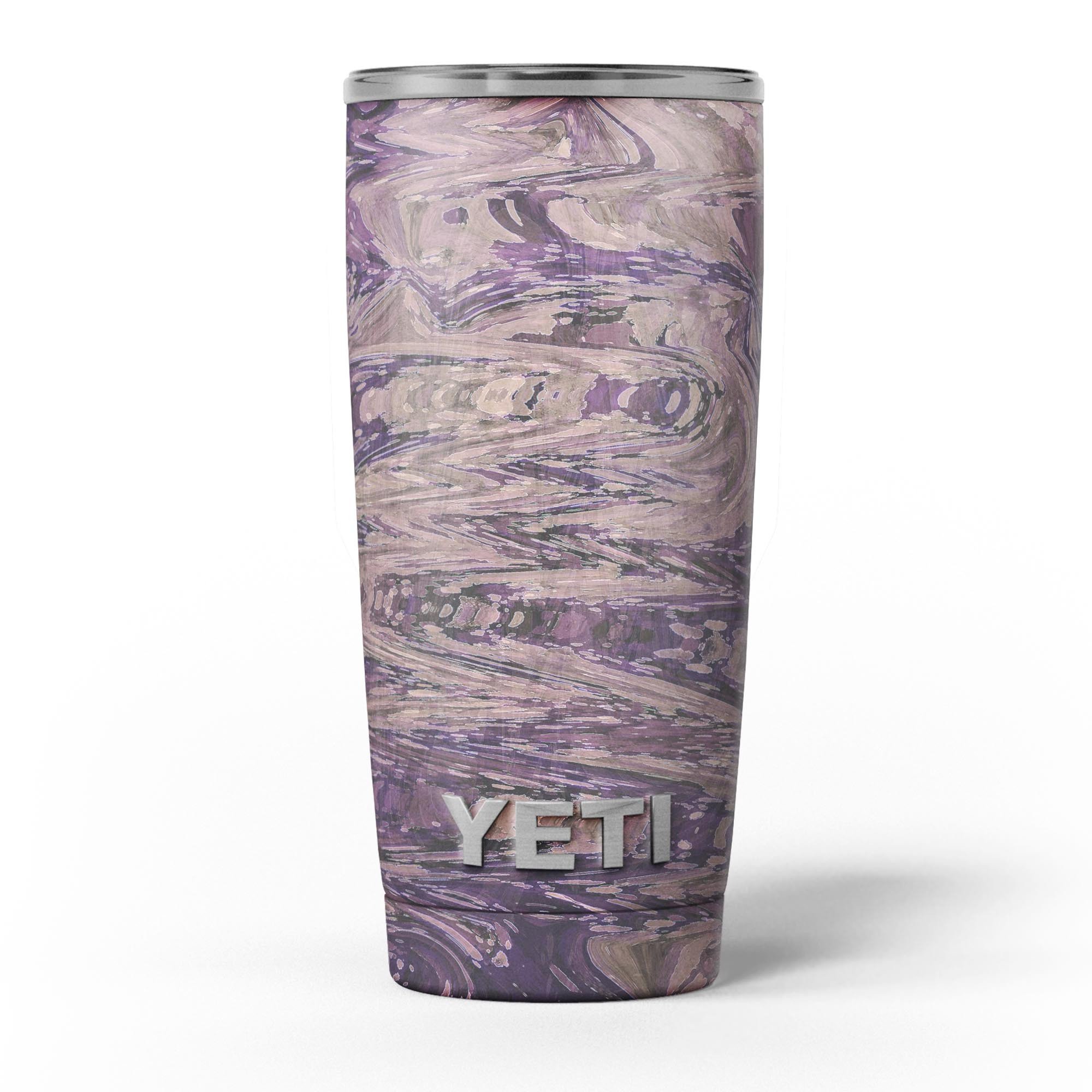 Slate Marble Surface V38 skin decal vinyl wrap kit for Yeti Coolers, showcasing a stylish marble design.