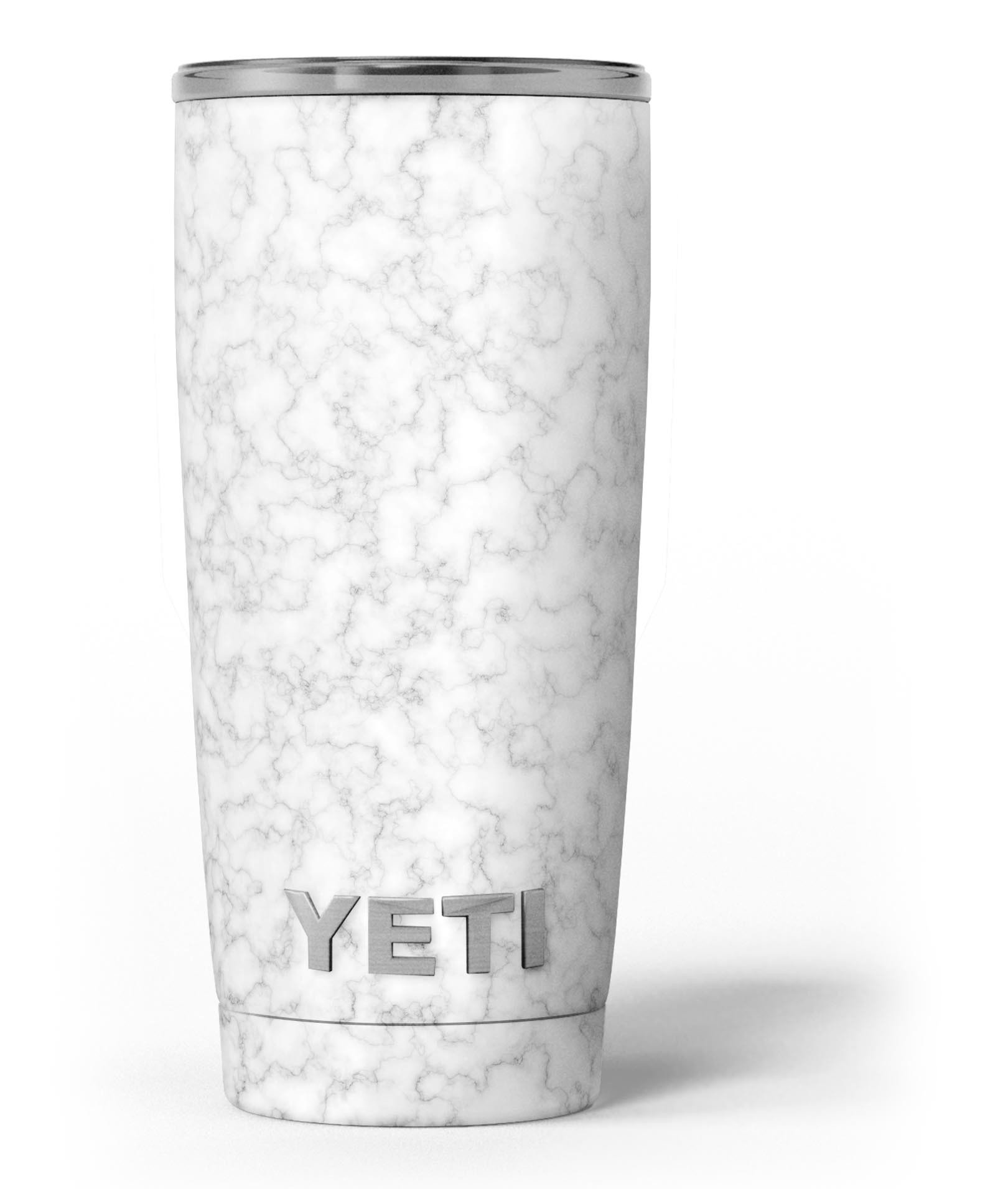 Slate Marble Surface V53 skin decal vinyl wrap kit for Yeti Coolers, showcasing a stylish marble design.