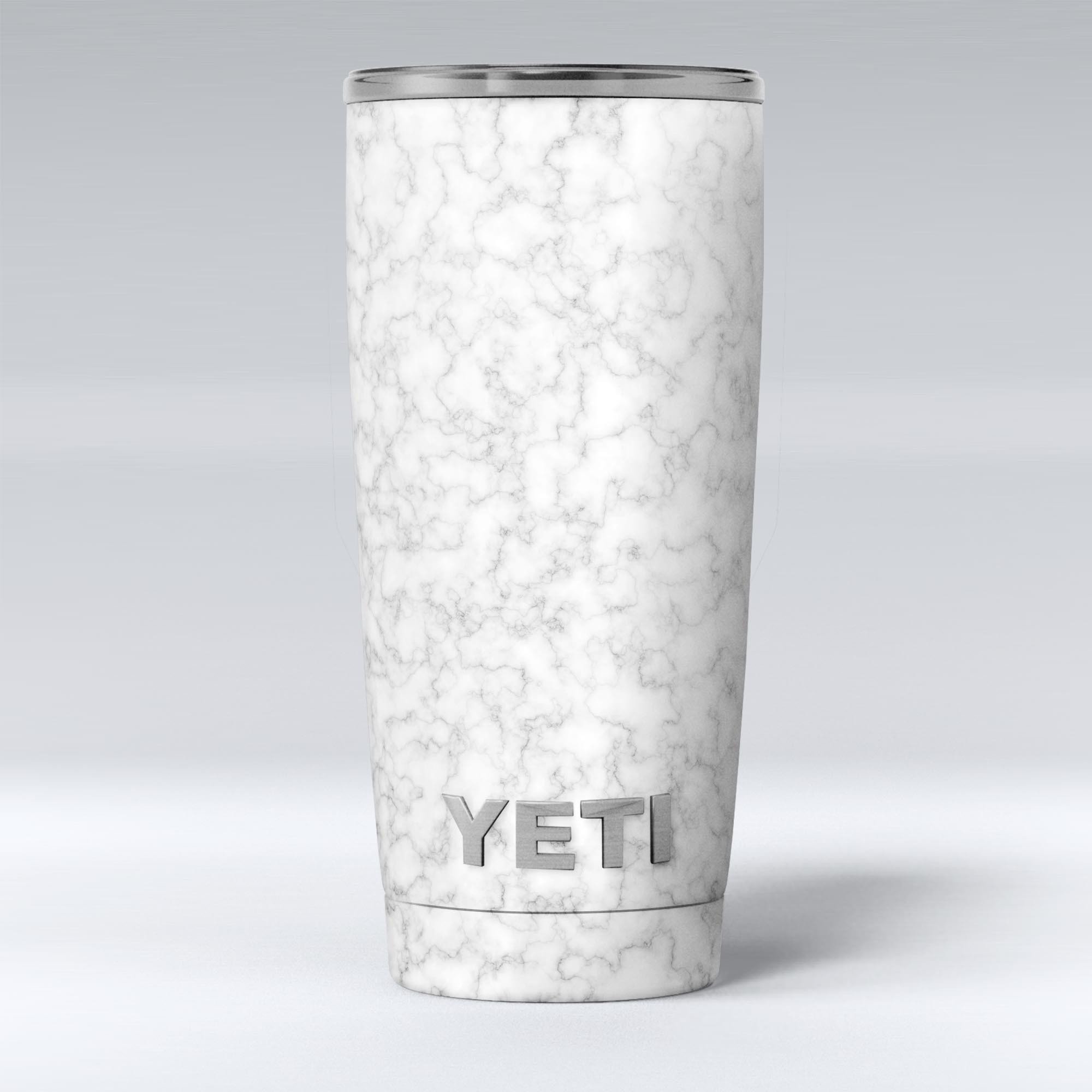 Slate Marble Surface V53 skin decal vinyl wrap kit for Yeti Coolers, showcasing a stylish marble design.