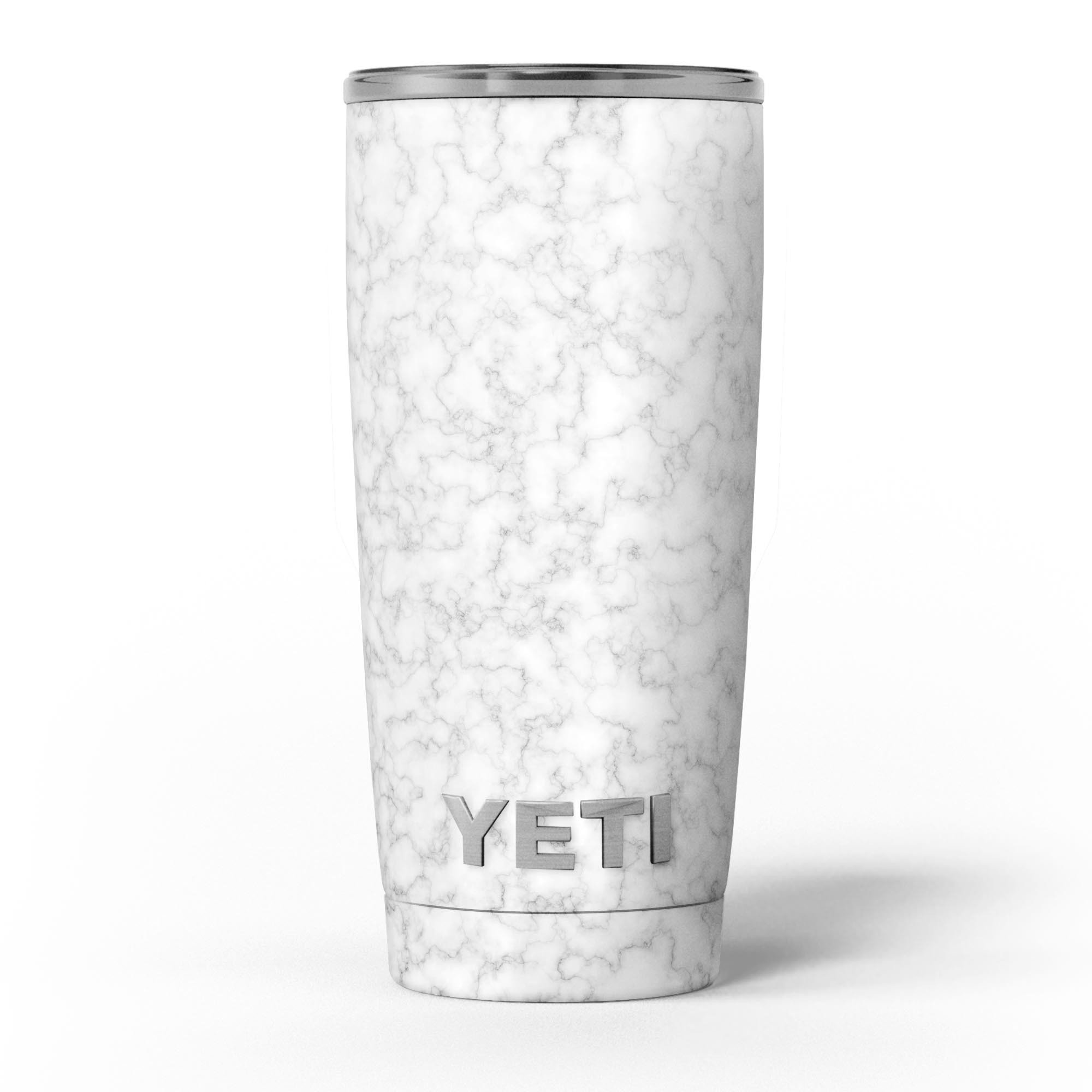 Slate Marble Surface V53 skin decal vinyl wrap kit for Yeti Coolers, showcasing a stylish marble design.