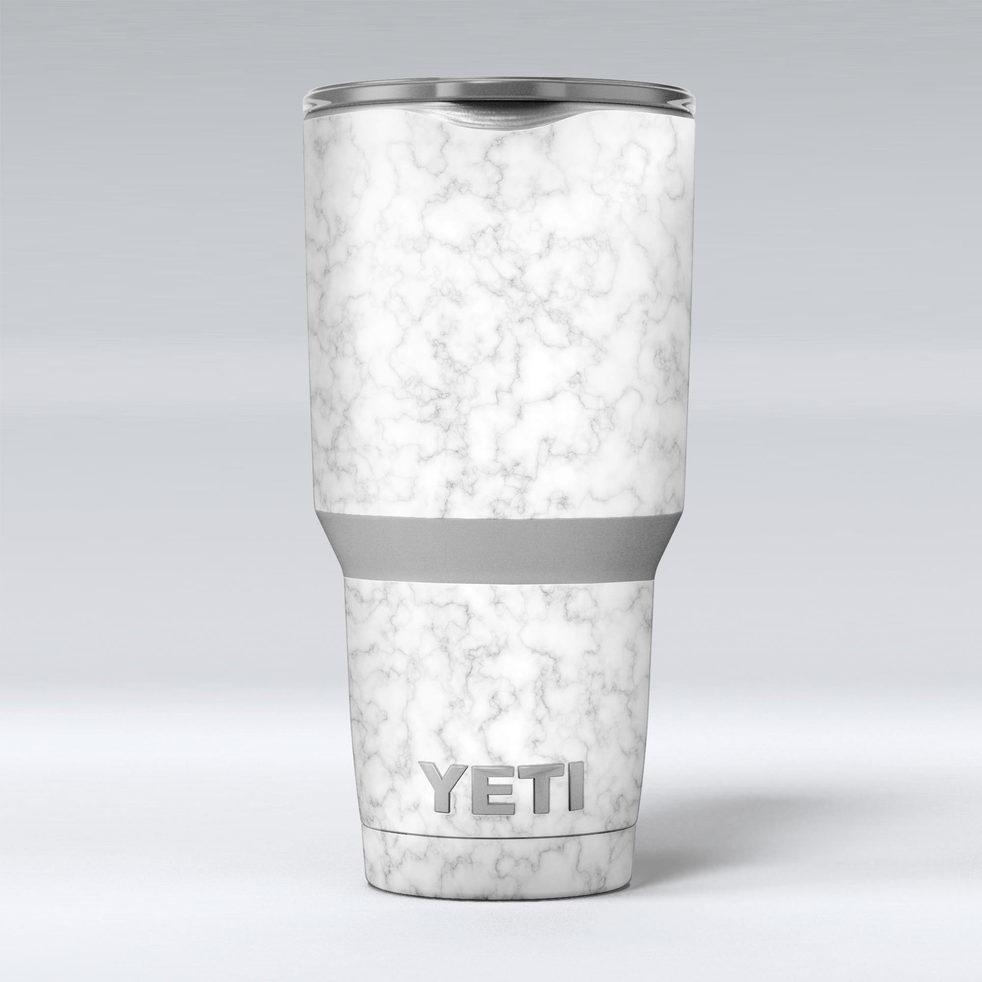 Slate Marble Surface V53 skin decal vinyl wrap kit for Yeti Coolers, showcasing a stylish marble design.