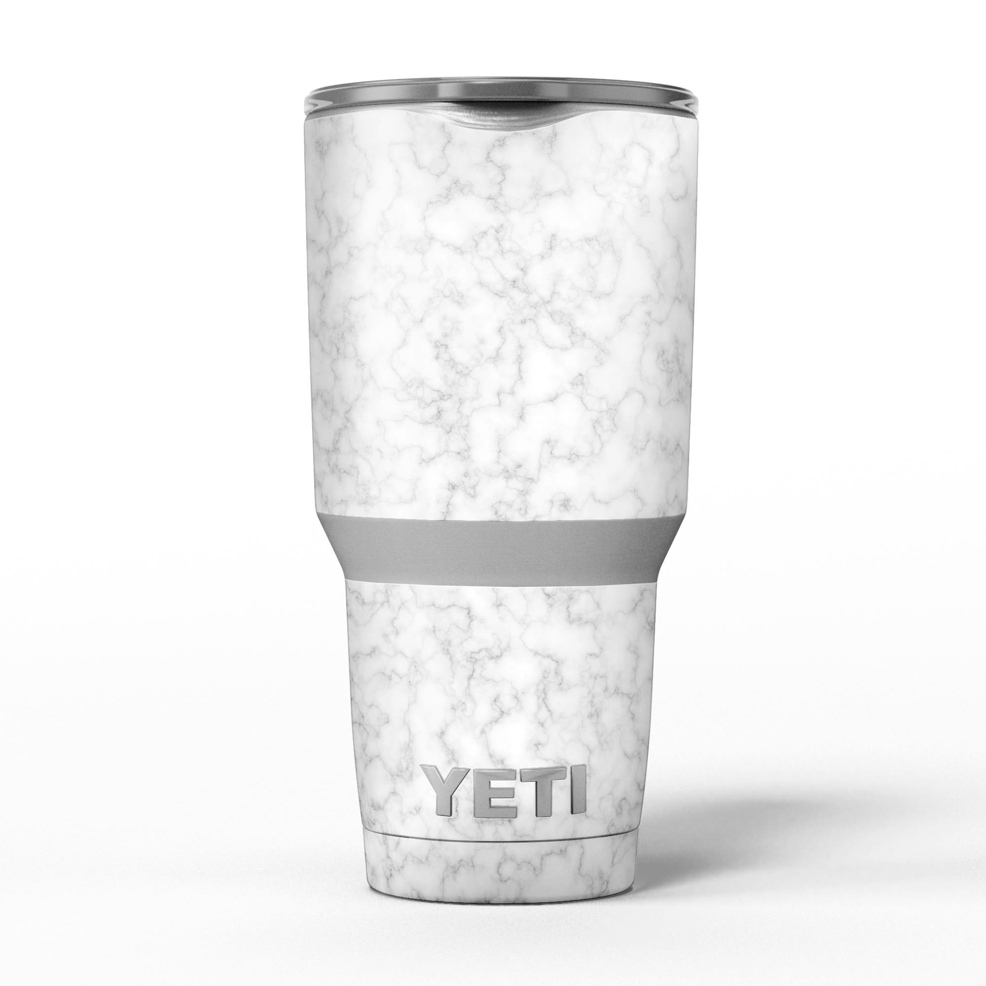 Slate Marble Surface V53 skin decal vinyl wrap kit for Yeti Coolers, showcasing a stylish marble design.