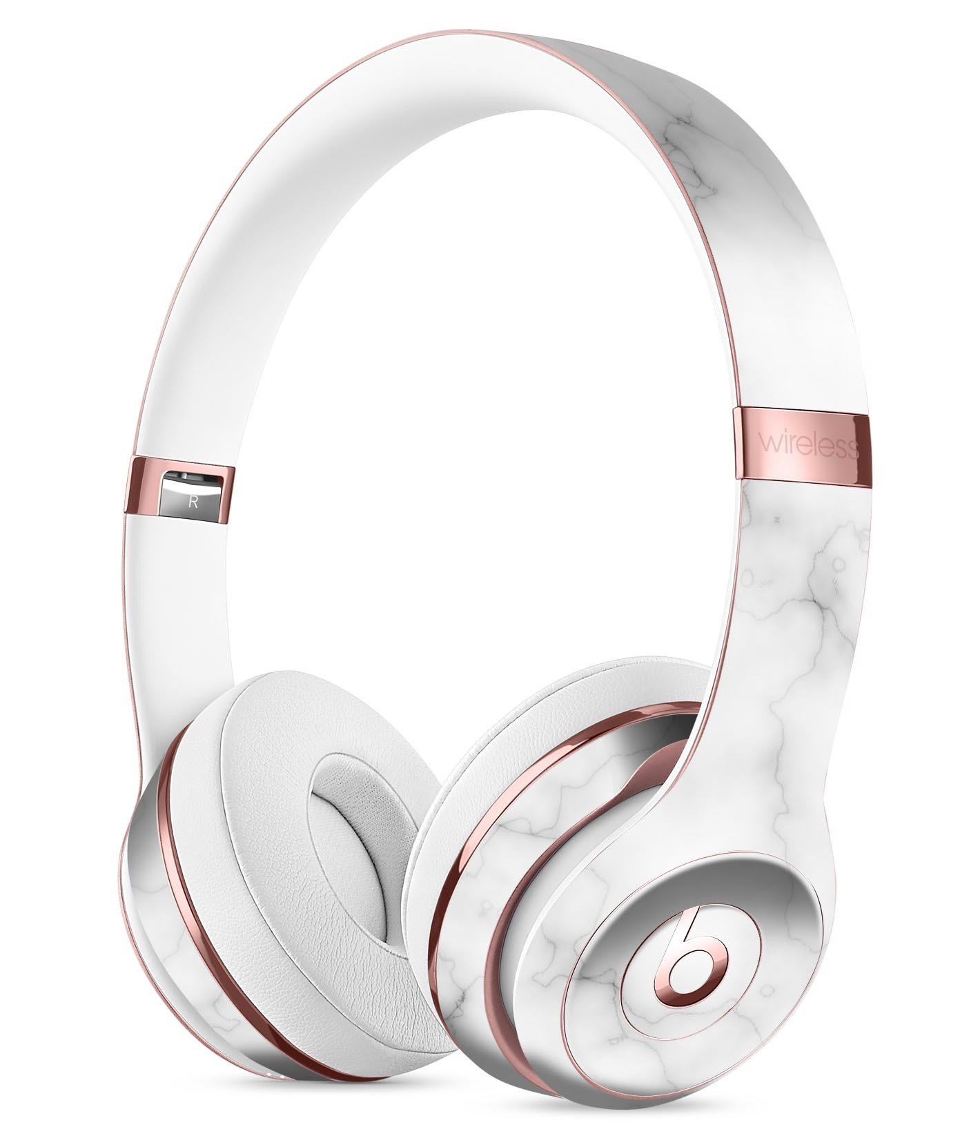 Slate Marble Surface V54 Full-Body Skin Kit for Beats by Dre Solo 3 Wireless Headphones, showcasing a stylish marble design.