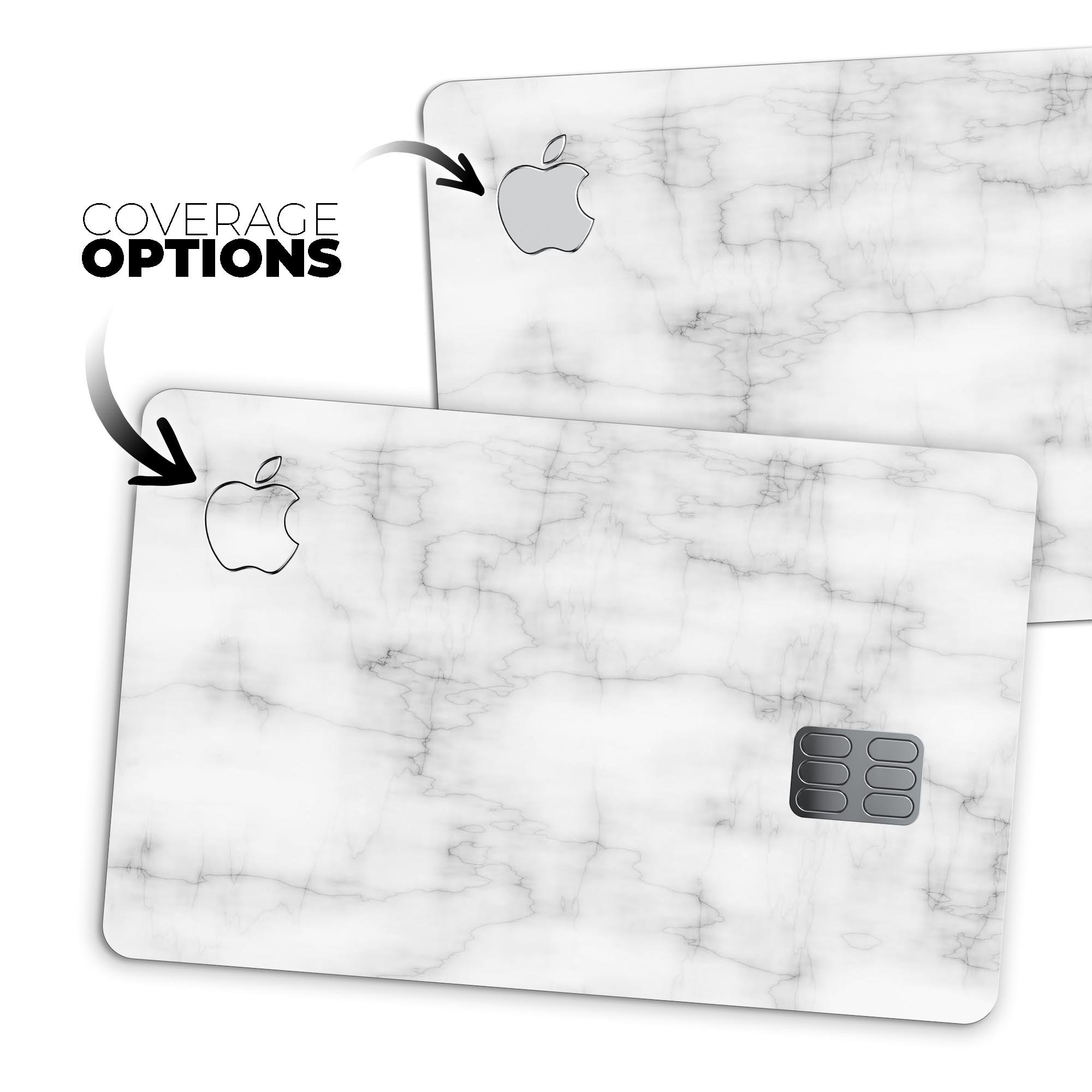 Slate Marble Surface V57 decal skin for Apple Card, showcasing premium vinyl material and stylish design.