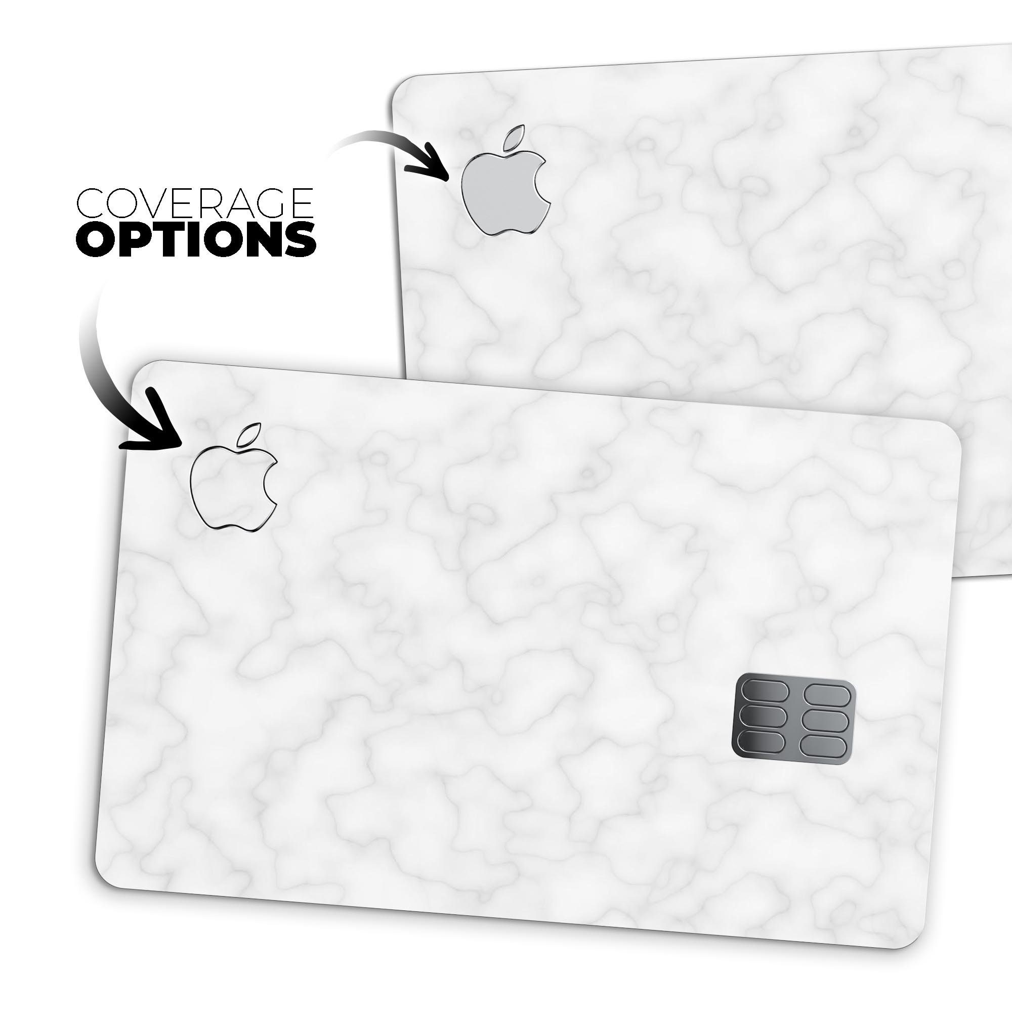 Slate Marble Surface V58 decal skin for Apple Card, showcasing premium vinyl design and protective features.