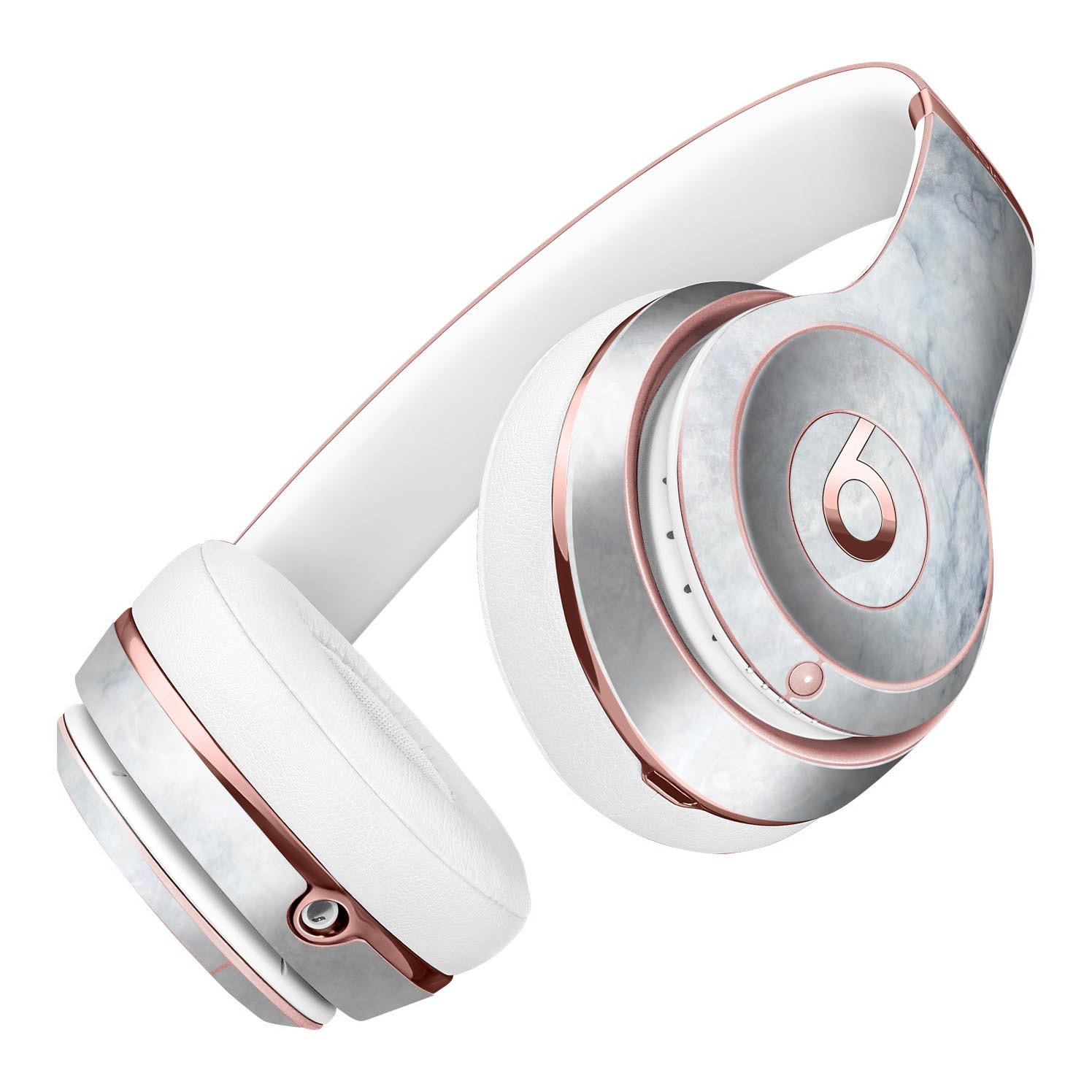 Slate Marble Surface V6 Full-Body Skin Kit for Beats by Dre Solo 3, showcasing a stylish marble design that fits perfectly on the headphones.