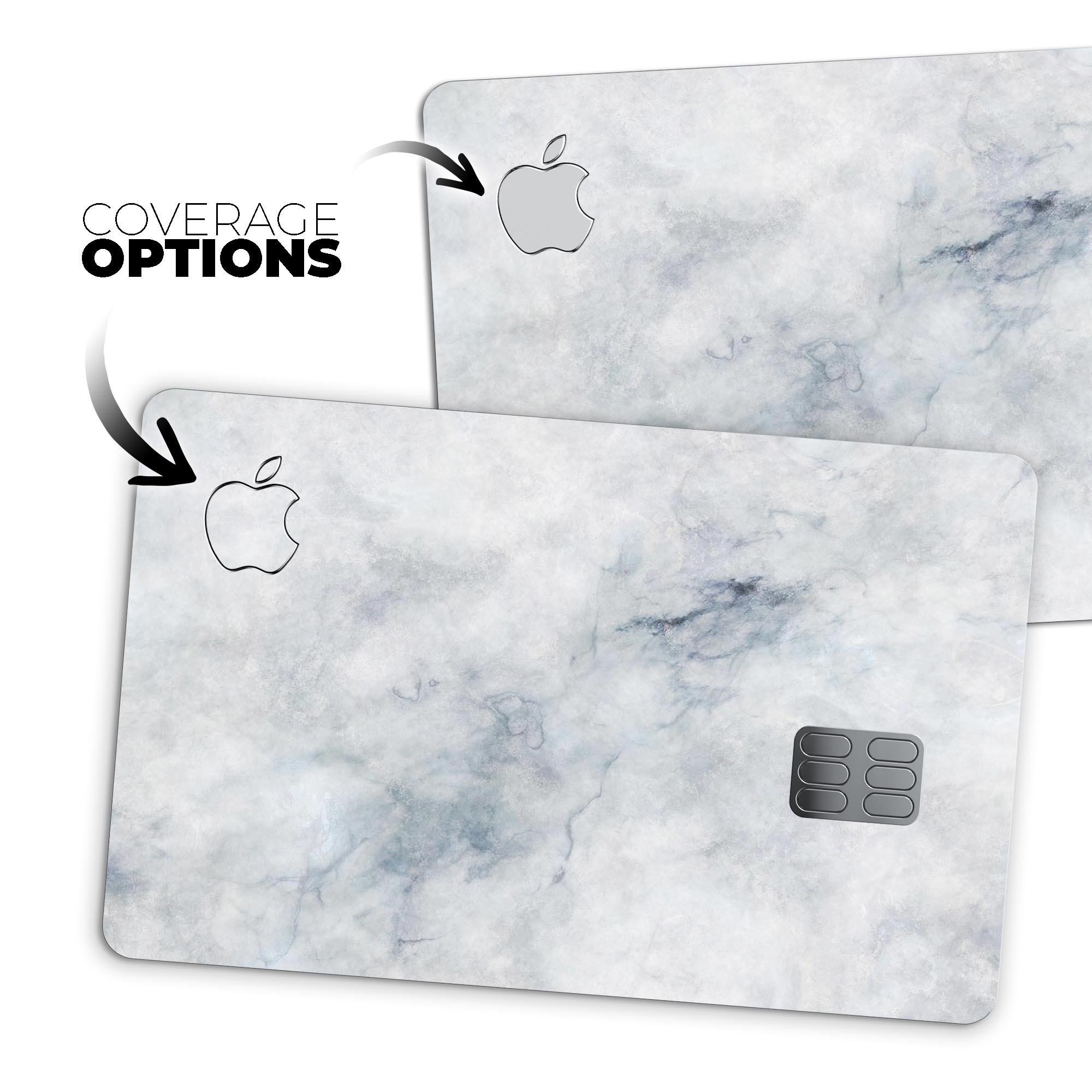 Slate Marble Surface V6 decal skin for Apple Card, showcasing premium vinyl finish and bubble-free installation.