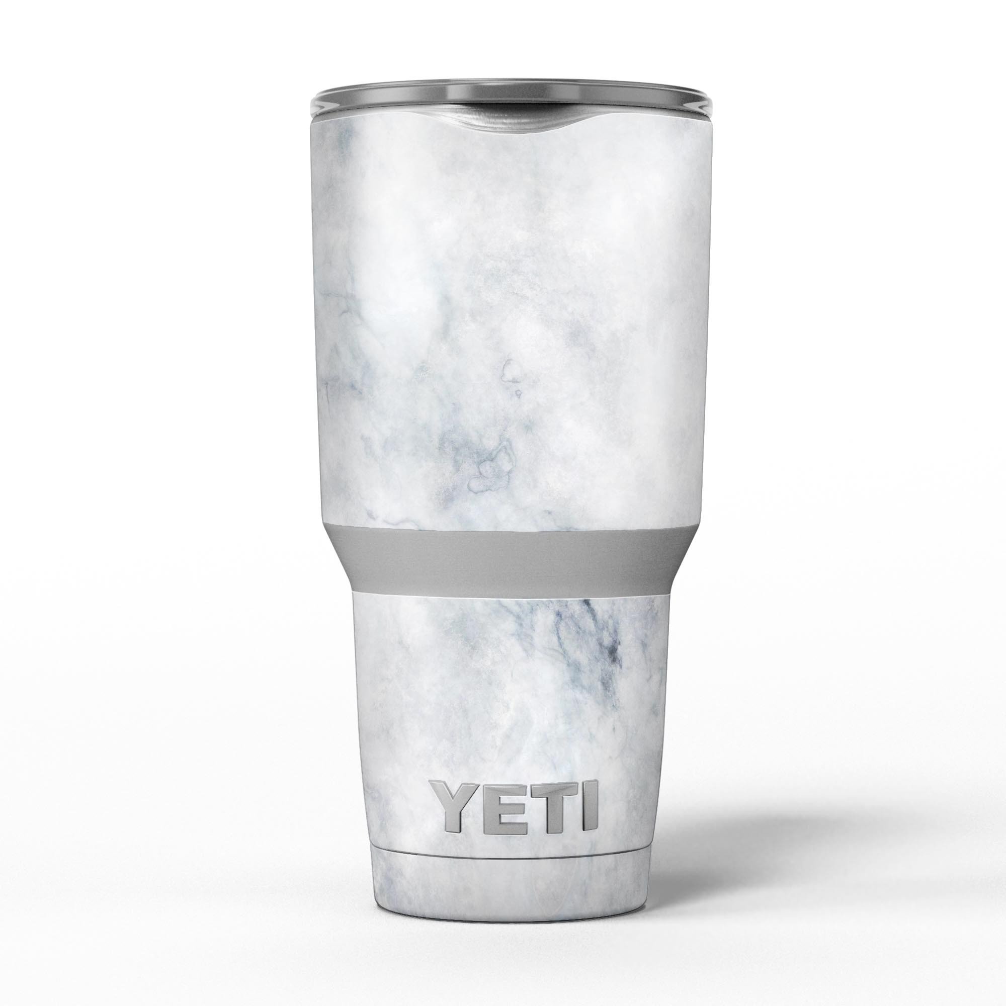 Slate Marble Surface V6 skin decal vinyl wrap kit for Yeti Coolers, showcasing a stylish marble design.