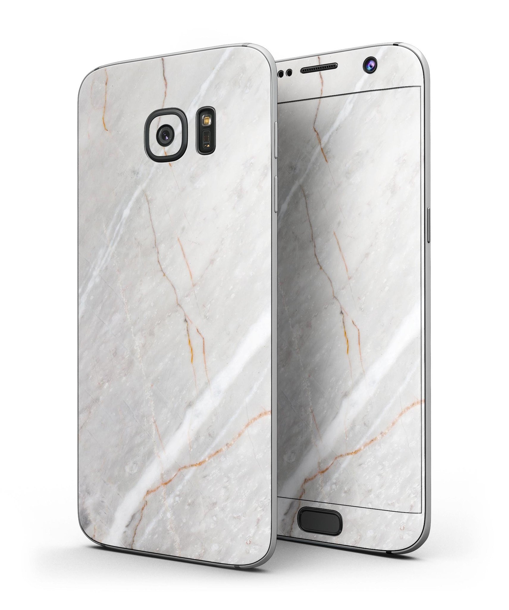 Slate Marble Surface V8 skin kit for Samsung Galaxy S7, showcasing its stylish design and premium vinyl material.