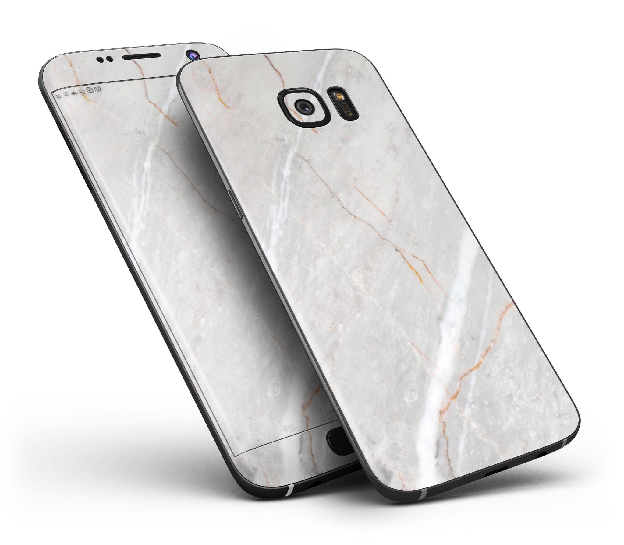 Slate Marble Surface V8 skin kit for Samsung Galaxy S7, showcasing its stylish design and premium vinyl material.