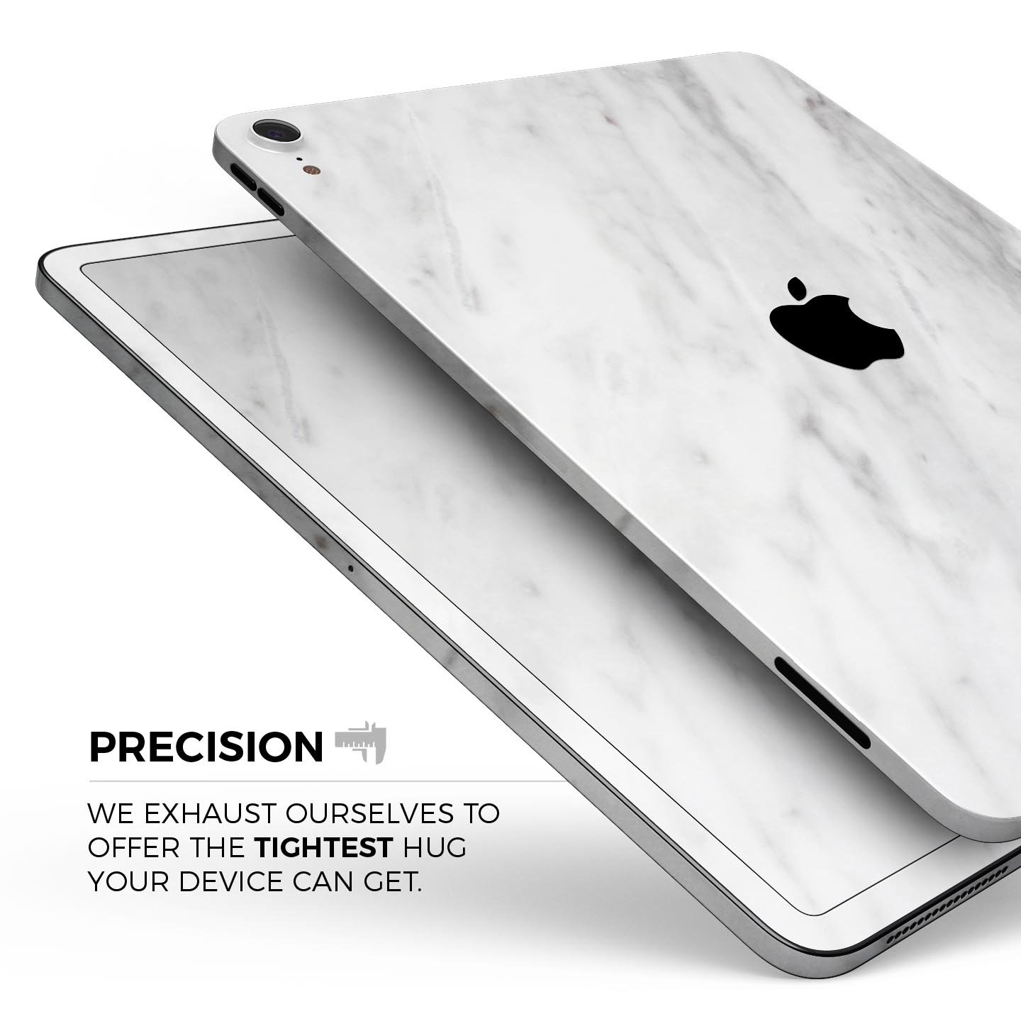 Slate Marble Surface V9 skin decal for Apple iPad Pro, showcasing a stylish marble design with a premium finish.