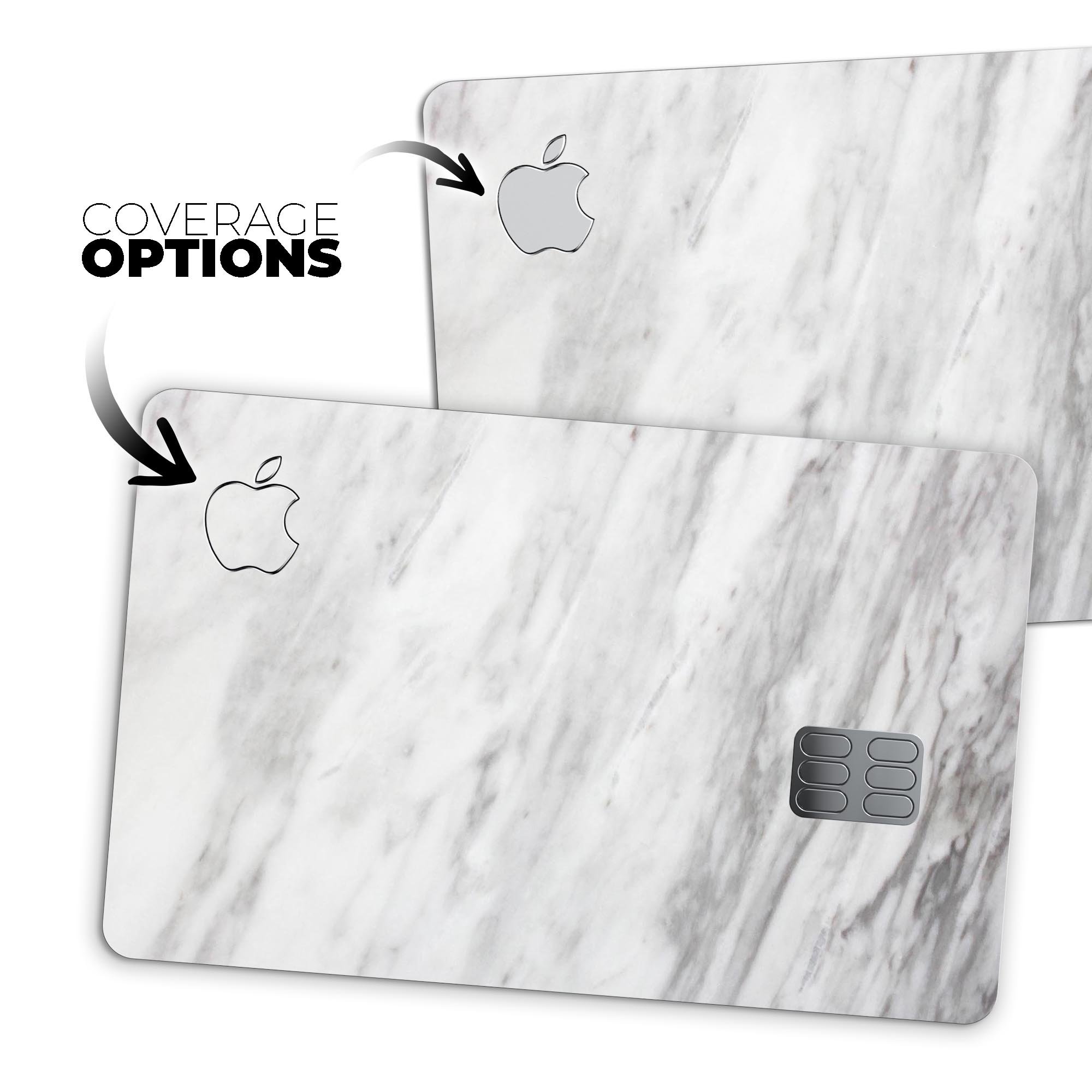 Slate Marble Surface V9 decal skin for Apple Card, showcasing premium vinyl design with marble pattern.