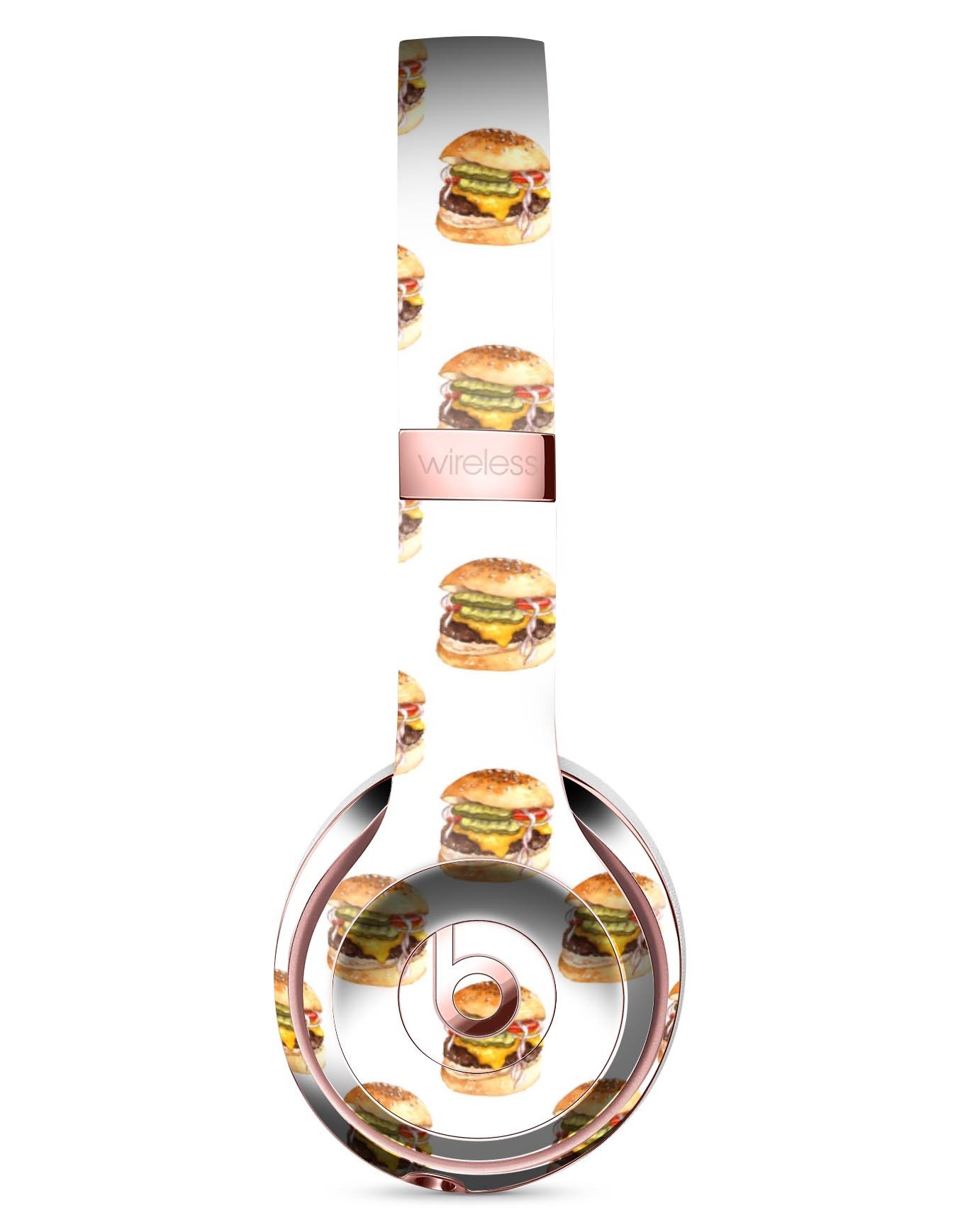 Sloppy Cheeseburger Full-Body Skin Kit for Beats by Dre Solo 3, featuring a vibrant cheeseburger design that adds style and protection.