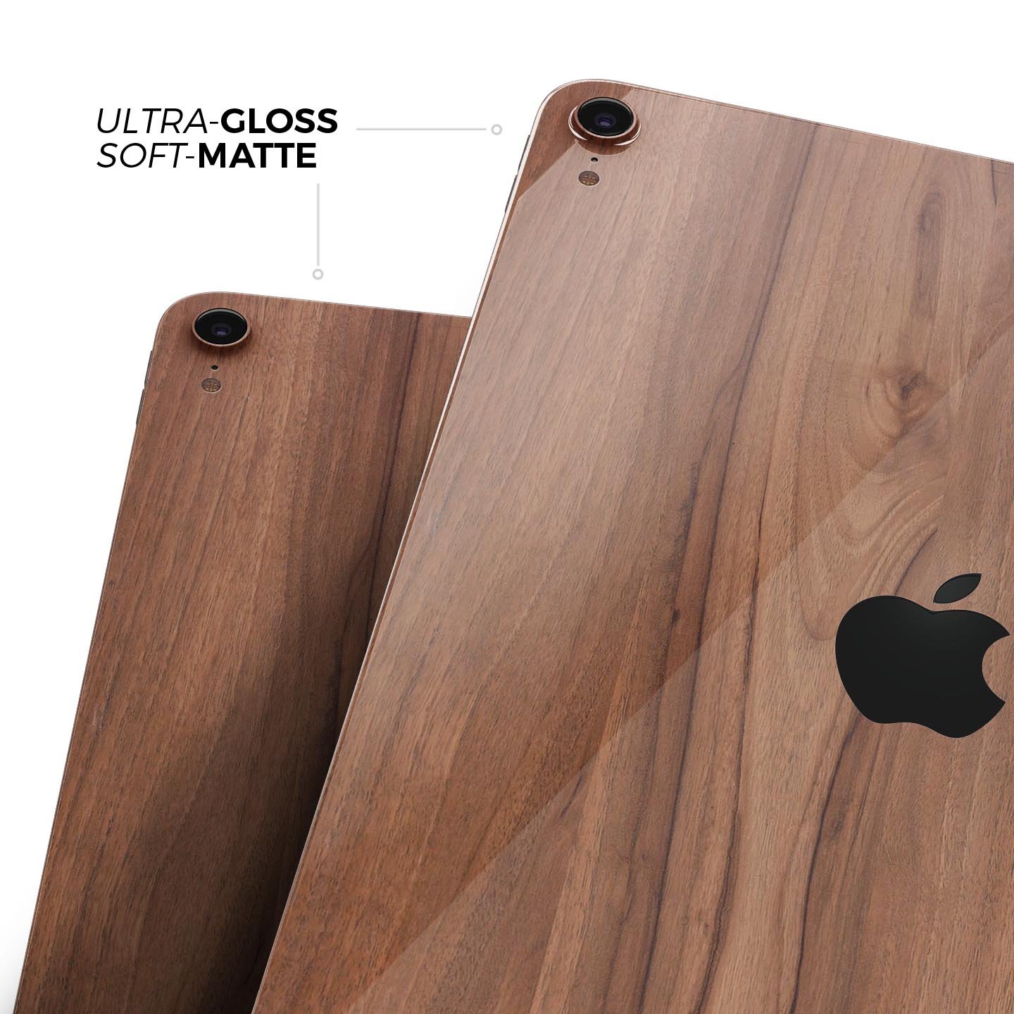 Smooth-Grained Wooden Plank skin decal for Apple iPad, showcasing its premium finish and design.