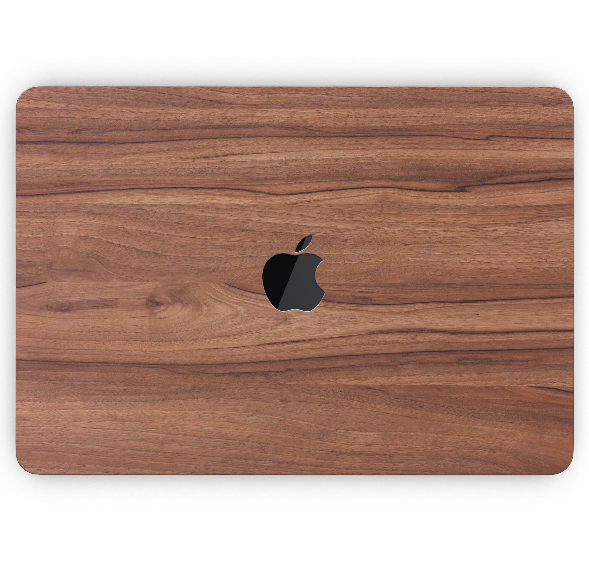 Smooth-Grained Wooden Plank skin decal wrap kit for MacBook, showcasing a stylish wooden design with a premium finish.