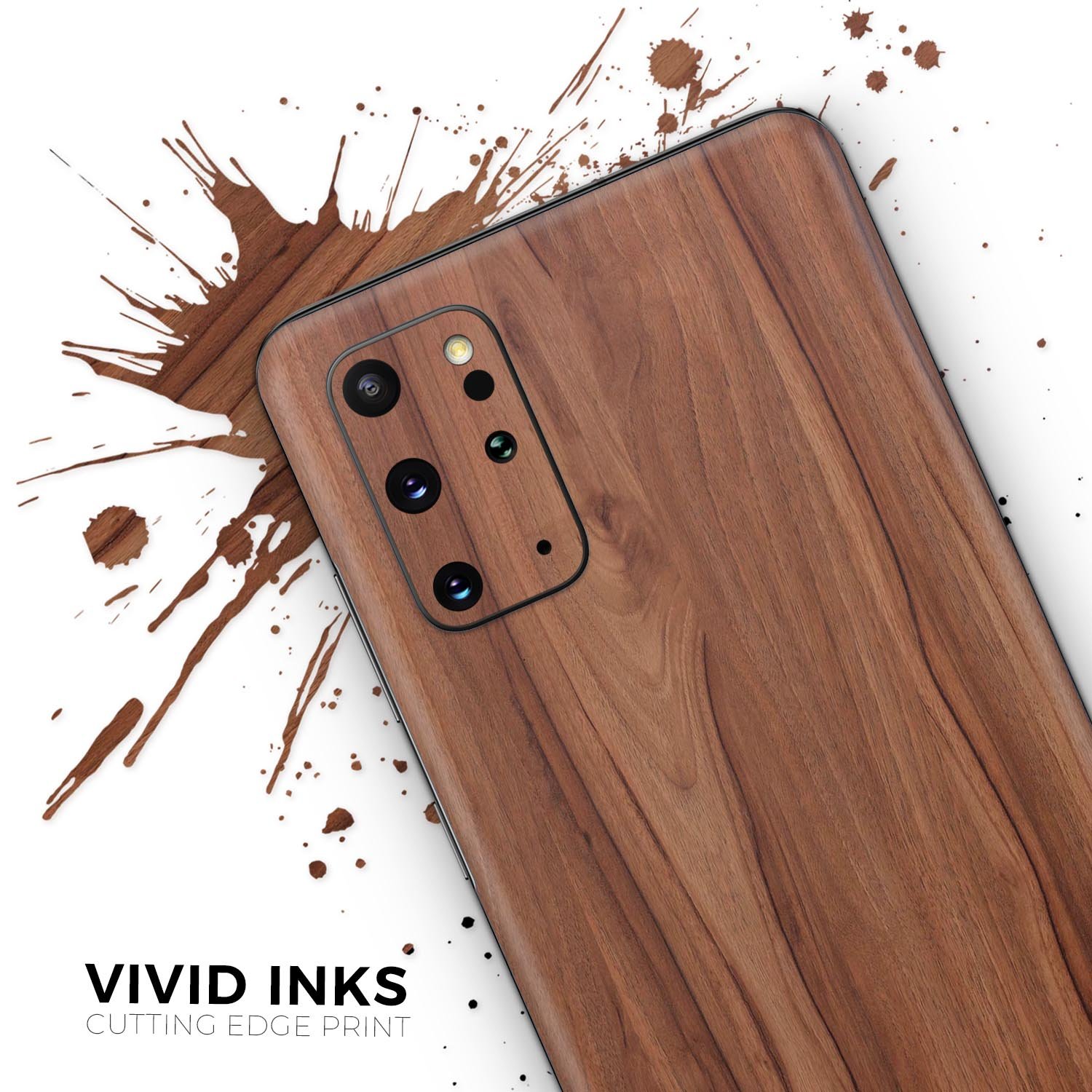 Smooth-grained wooden plank skin for Samsung Galaxy S-Series, showcasing a stylish design and premium finish.