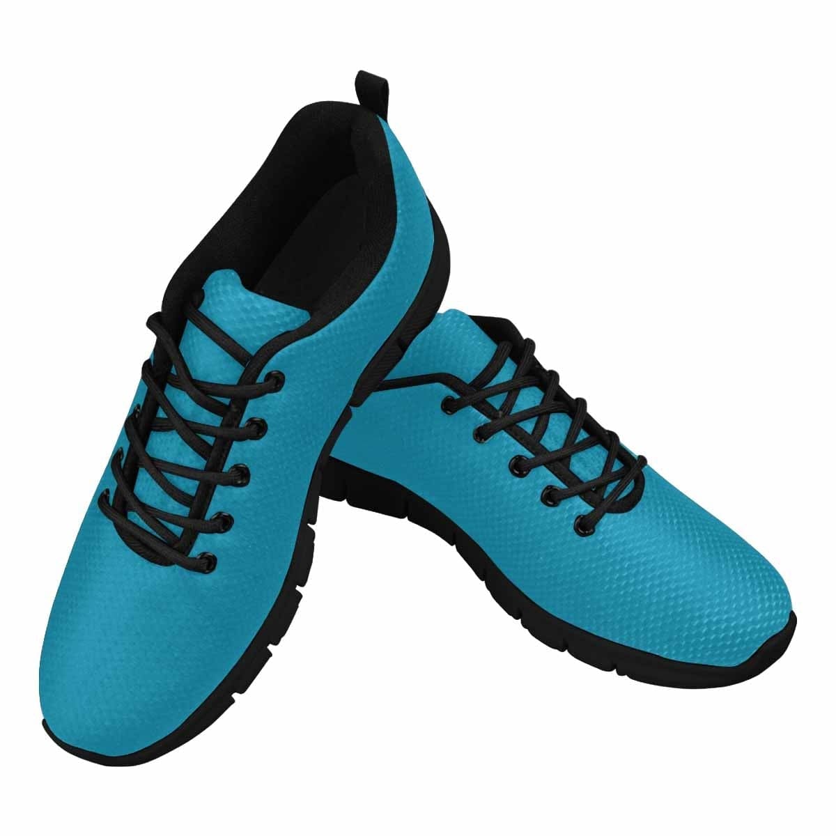 Stylish blue green sneakers for women, featuring a durable outsole and breathable mesh material, perfect for exercise and casual wear.