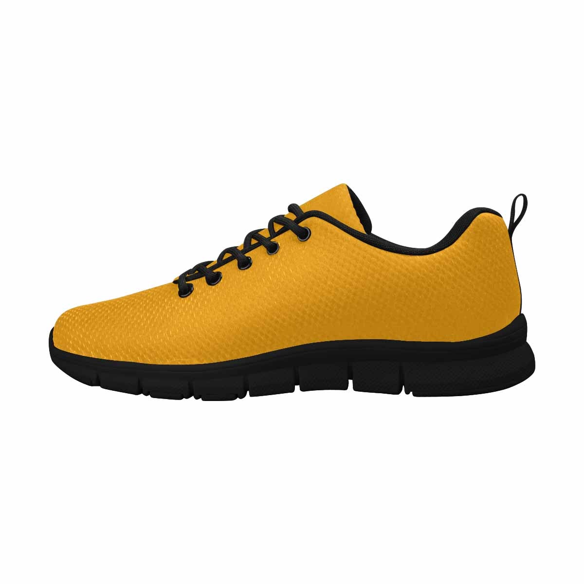 Bright orange sneakers for women, featuring a durable outsole and soft mesh material, perfect for exercise and casual wear.