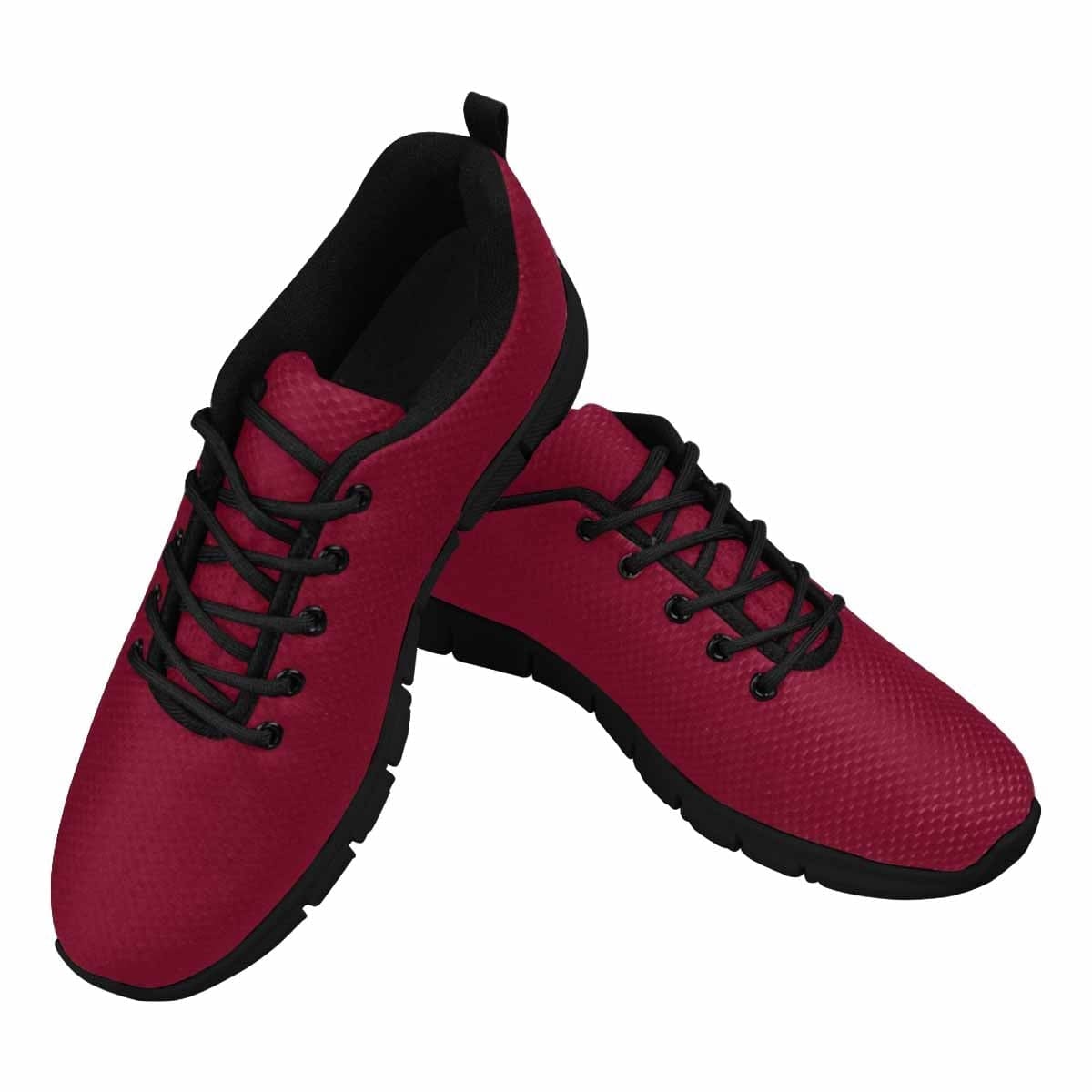 Burgundy Red Sneakers for Women, showcasing stylish design and comfortable fit, perfect for casual wear and exercise.