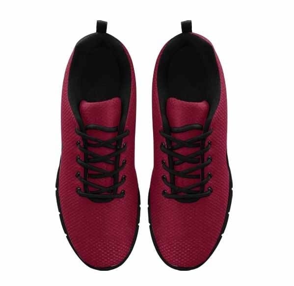 Burgundy Red Sneakers for Women, showcasing stylish design and comfortable fit, perfect for casual wear and exercise.