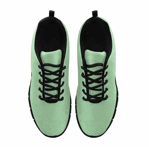 Celadon Green Sneakers for Women featuring a durable outsole and soft mesh material, perfect for exercise and casual wear.