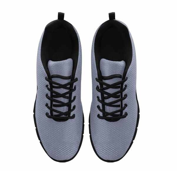 Cool Gray Sneakers for Women featuring a durable outsole and soft mesh material, perfect for exercise and casual wear.