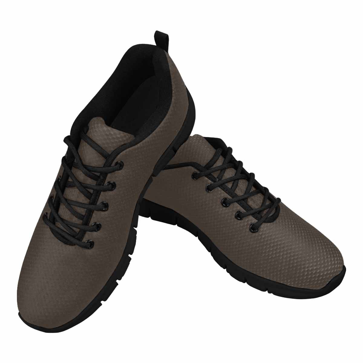 Dark Taupe Brown Sneakers for Women featuring a durable outsole and soft mesh material for comfort.