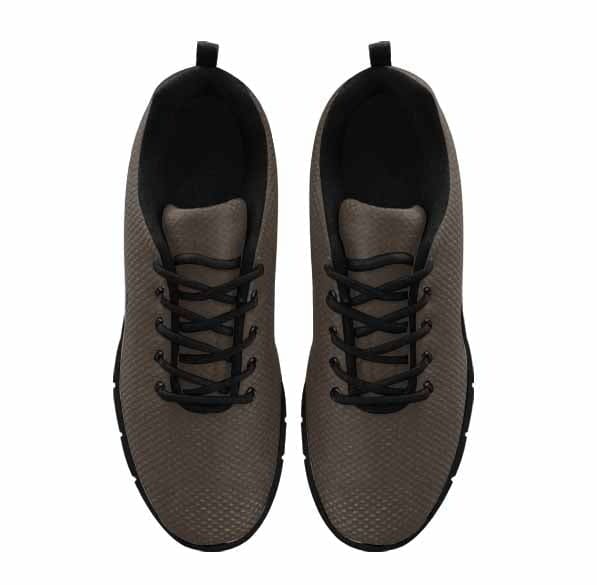 Dark Taupe Brown Sneakers for Women featuring a durable outsole and soft mesh material for comfort.