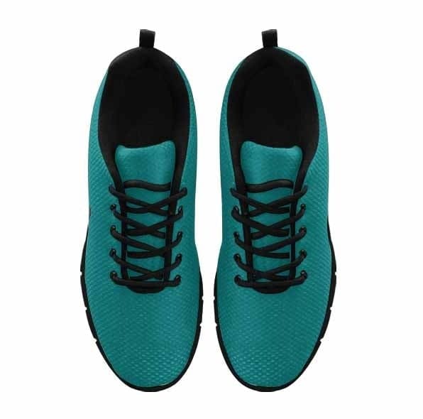 Dark Teal Green Sneakers for Women, featuring a durable outsole and soft mesh material for comfort and style.