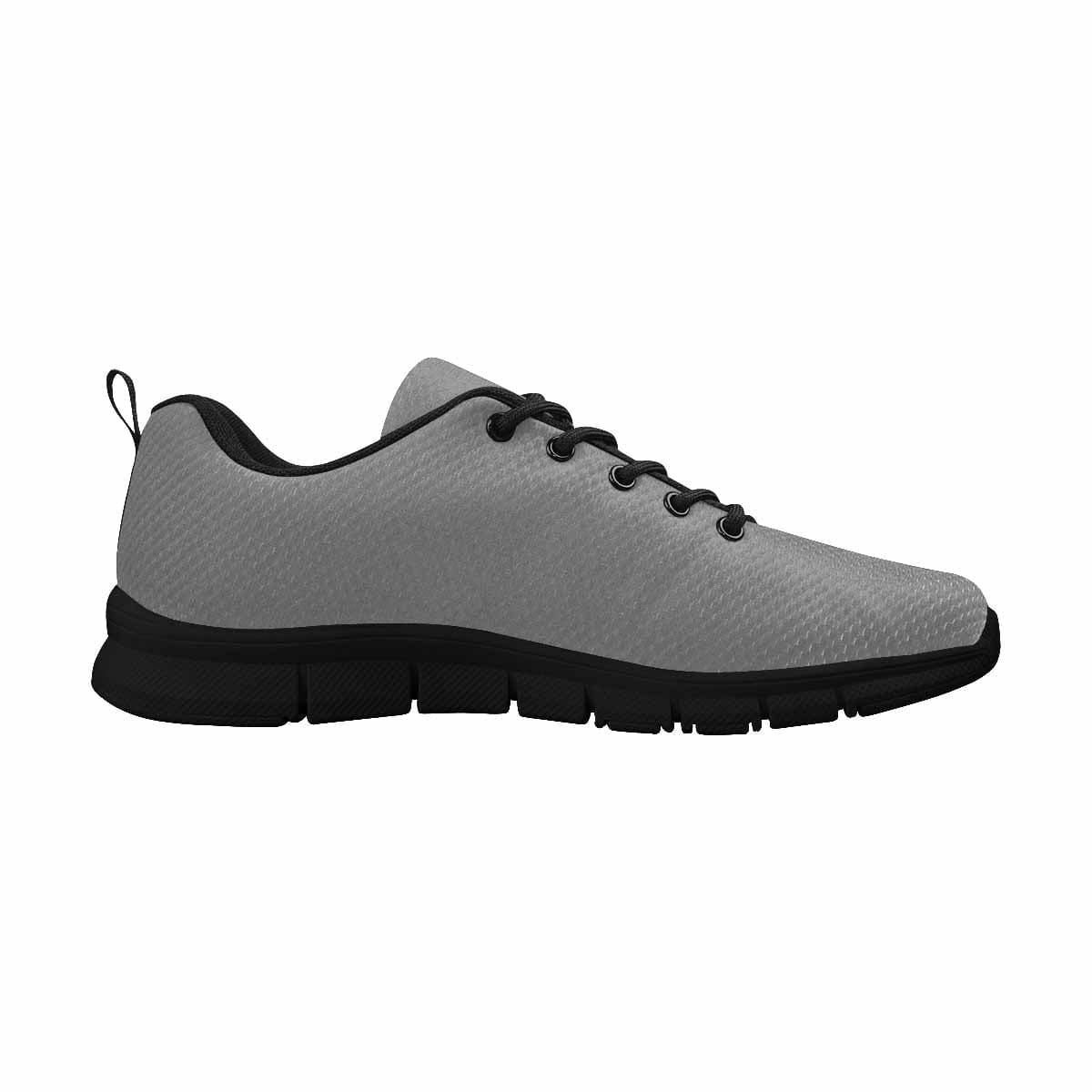 Gray sneakers for women featuring a durable MD+RB outsole and soft mesh material for comfort.