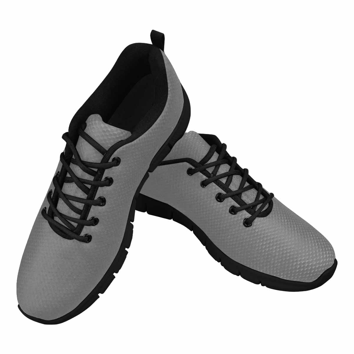 Gray sneakers for women featuring a durable MD+RB outsole and soft mesh material for comfort.