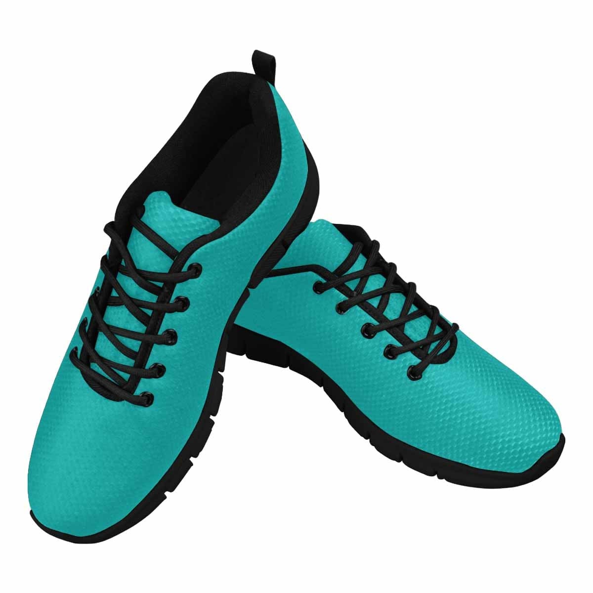 Stylish greenish blue sneakers for women, featuring a durable outsole and soft mesh material for comfort.