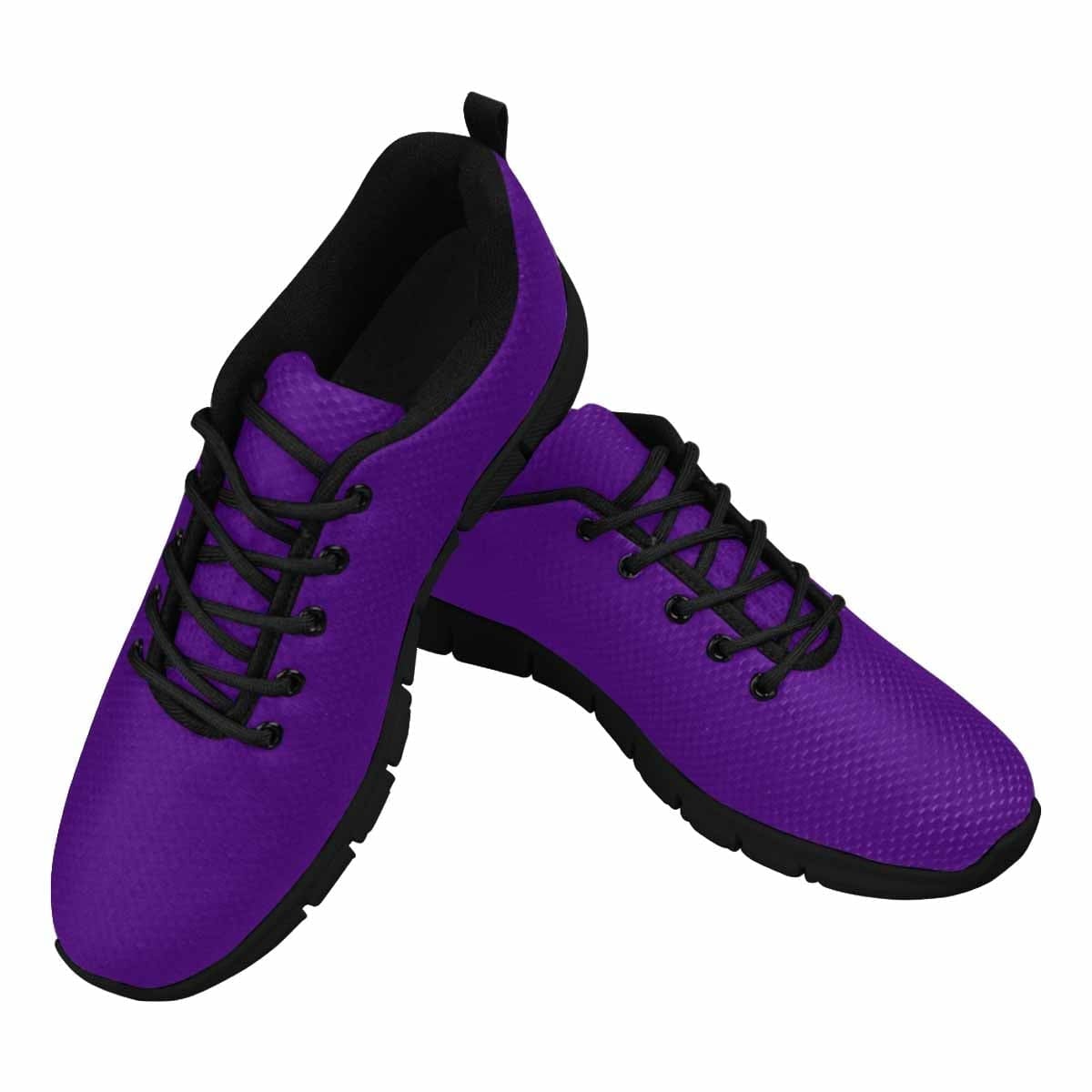 Indigo Purple Sneakers for Women featuring a durable outsole and breathable mesh design, perfect for exercise and casual wear.