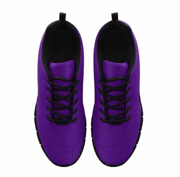 Indigo Purple Sneakers for Women featuring a durable outsole and breathable mesh design, perfect for exercise and casual wear.