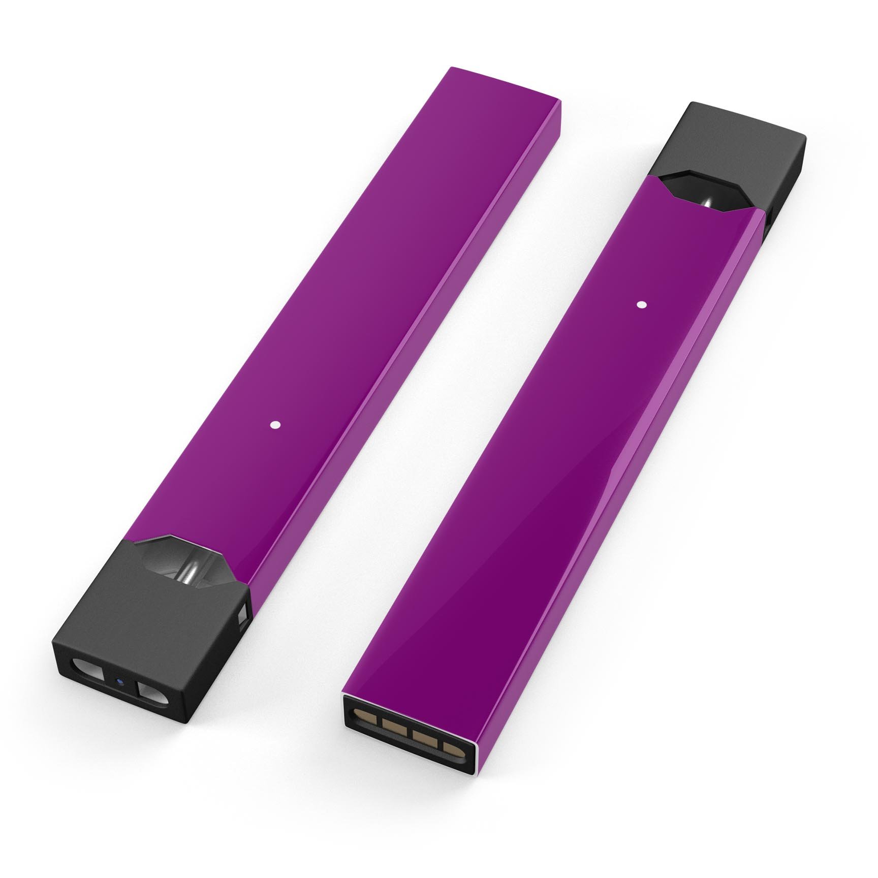 Solid Dark Purple premium decal skin-wrap sticker for JUUL vaping device, showcasing vibrant color and precise cut.