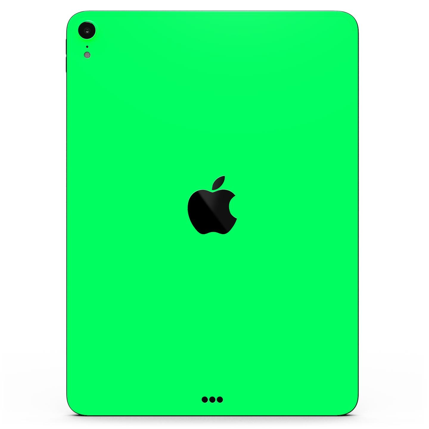 Solid Green V2 Full Body Skin Decal for Apple iPad Pro 12.9", showcasing its sleek design and premium 3M material.