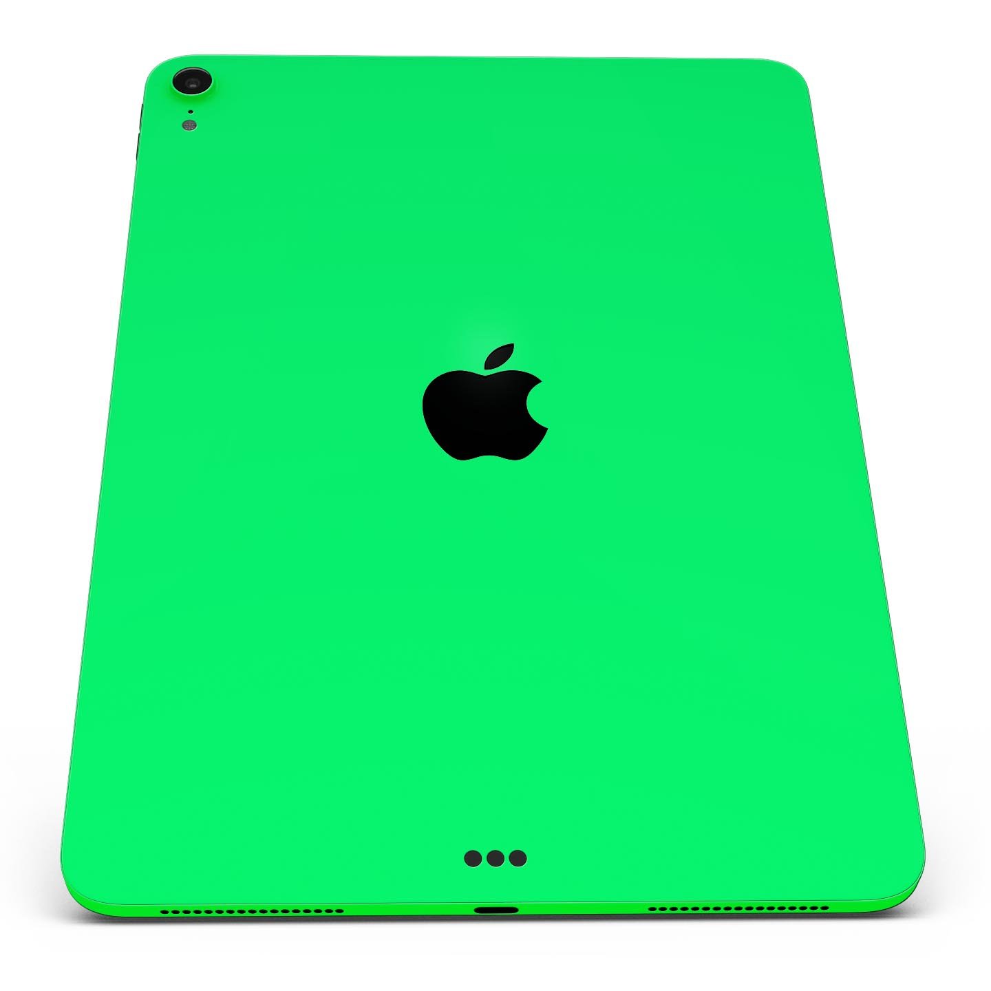 Solid Green V2 Full Body Skin Decal for Apple iPad Pro 12.9", showcasing its sleek design and premium 3M material.