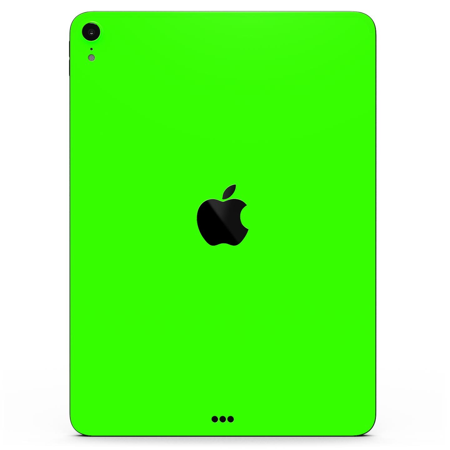 Solid Lime Green V2 skin decal for Apple iPad Pro, showcasing vibrant color and premium 3M material.