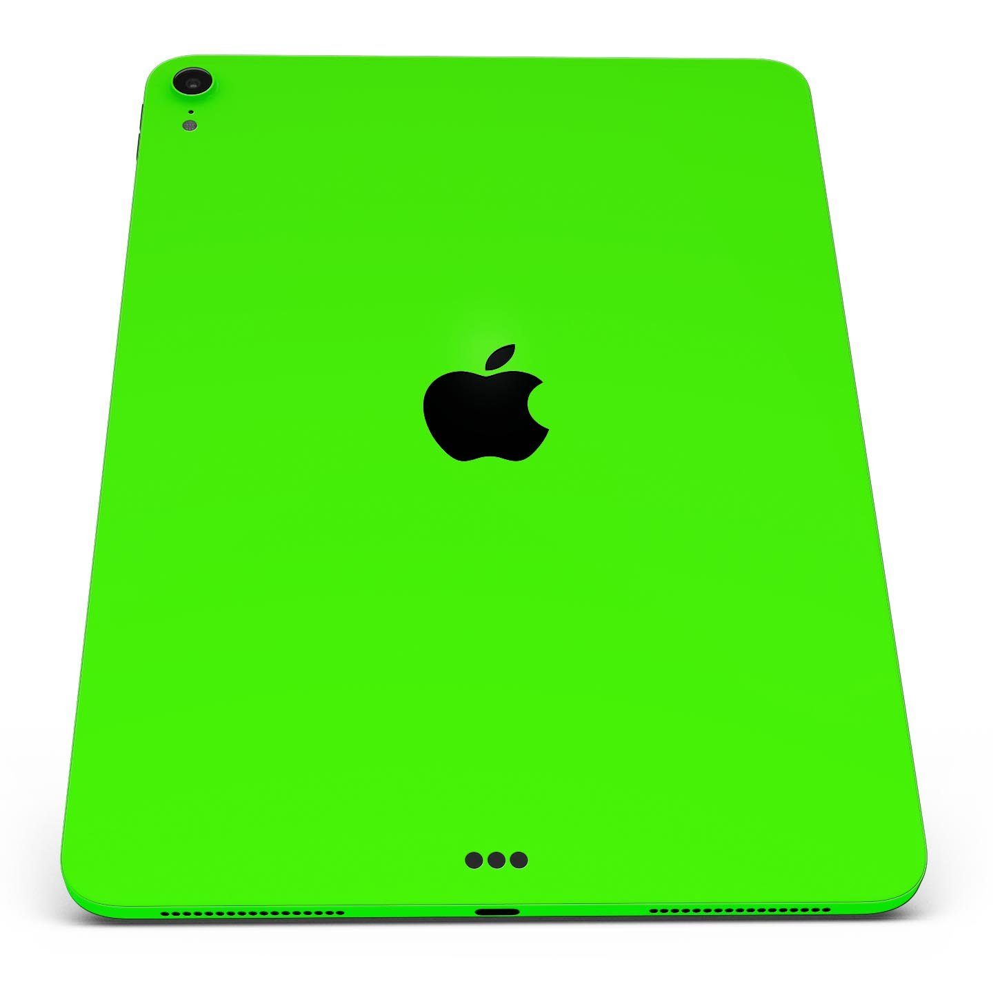 Solid Lime Green V2 skin decal for Apple iPad Pro, showcasing vibrant color and premium 3M material.