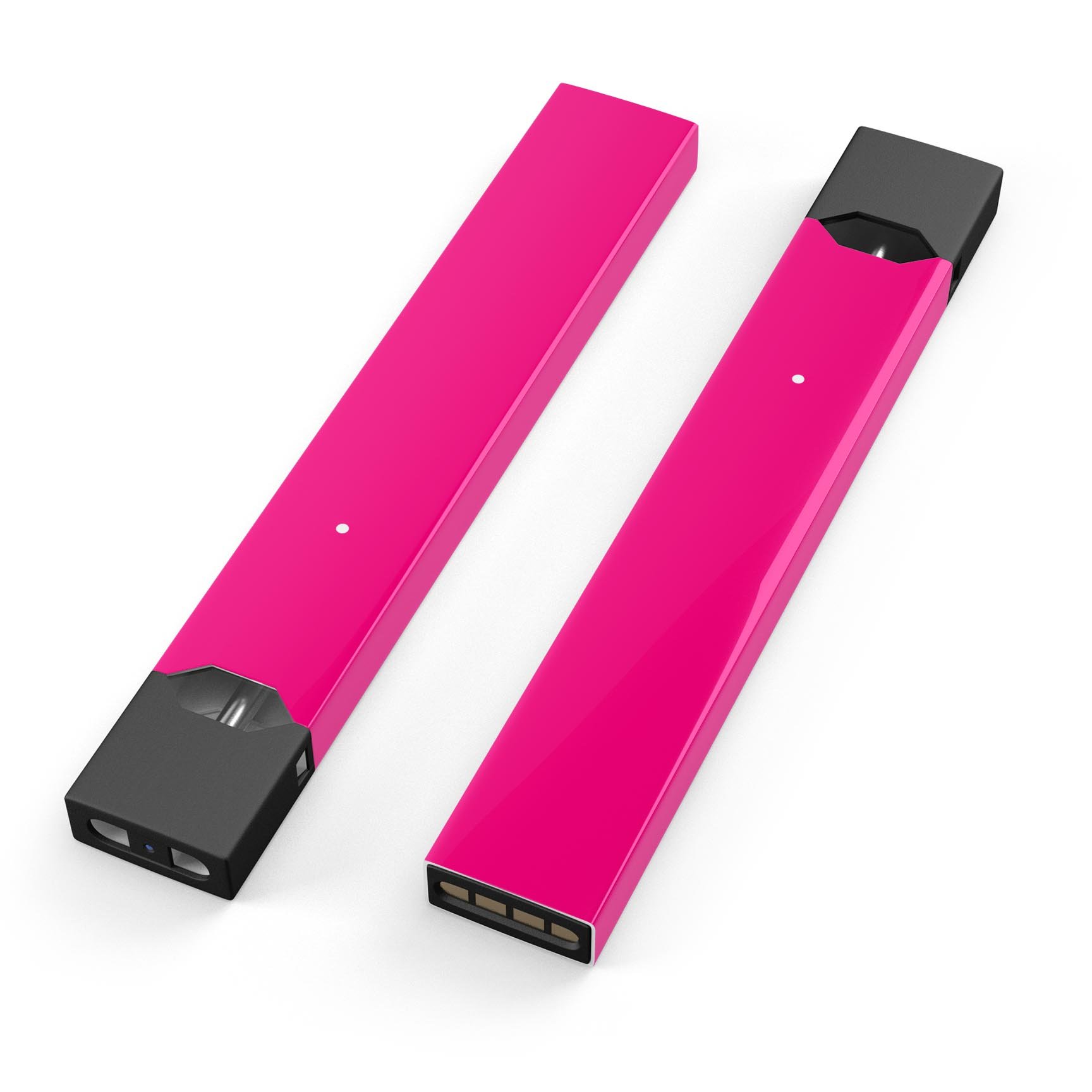 Solid Pink V2 skin-wrap sticker designed for JUUL vaping device, showcasing vibrant color and precision cut.