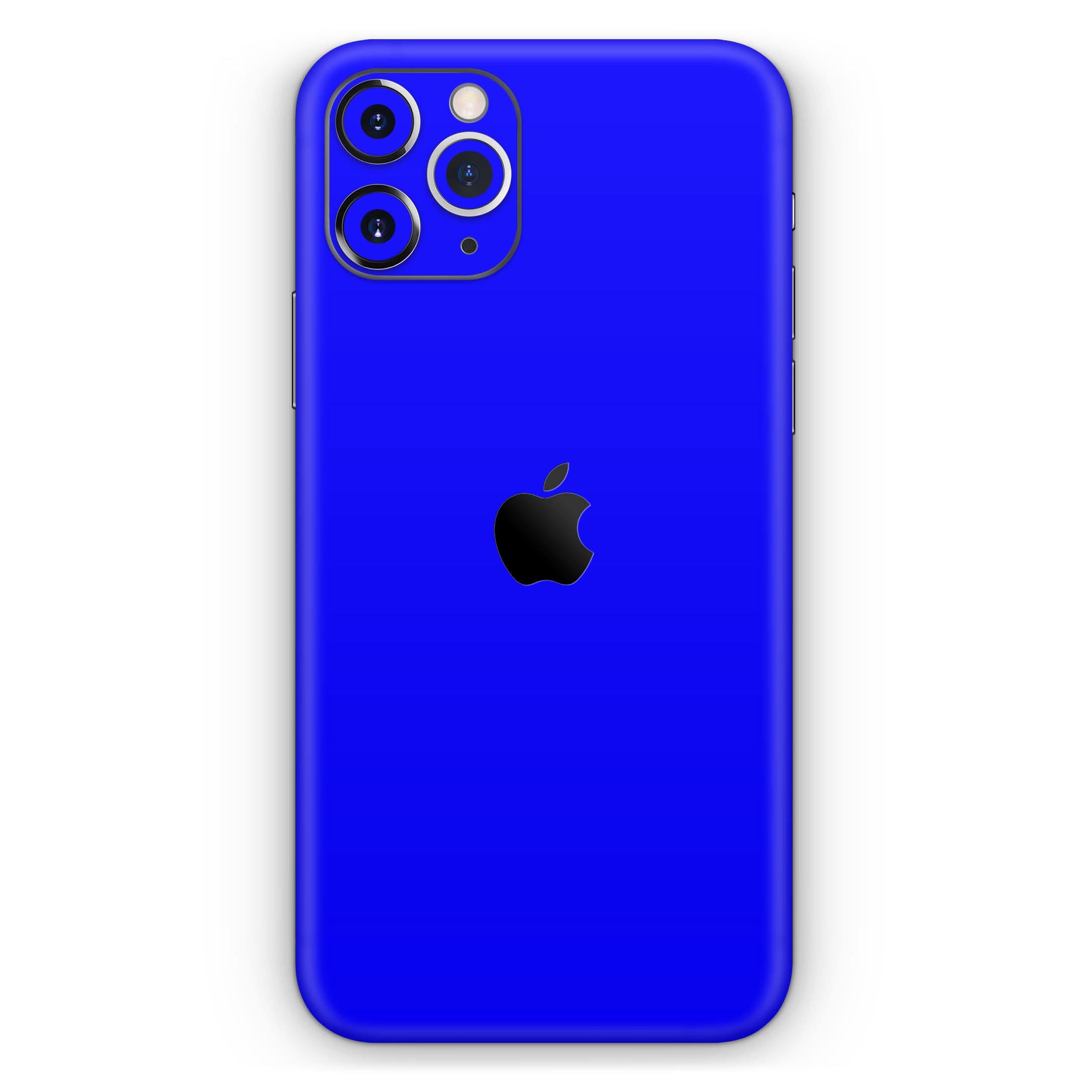 Solid Royal Blue Skin-Kit for Apple iPhone 14 and 13, showcasing a sleek design and premium vinyl material.