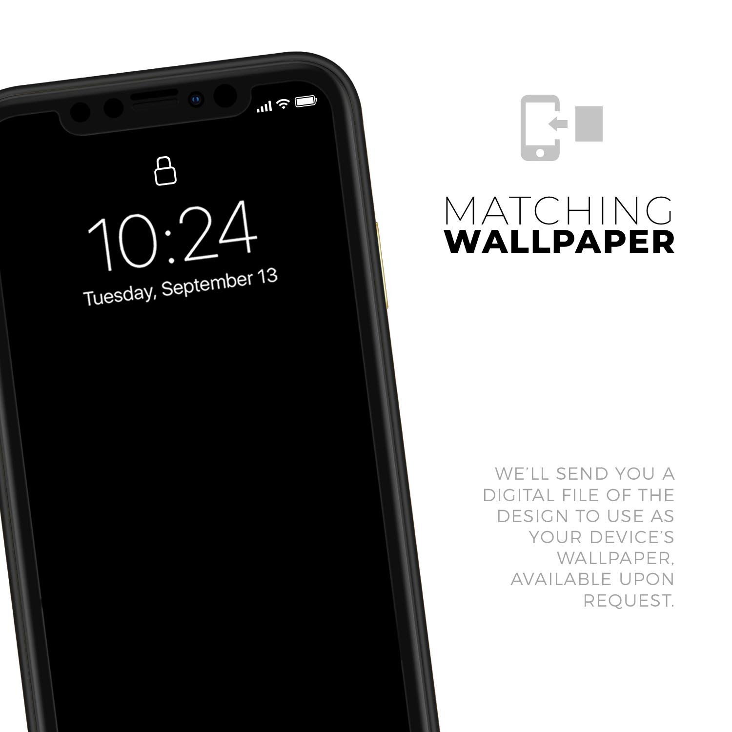 Solid State Black Skin-Kit for Apple iPhone 14 and 13, showcasing premium vinyl design and sleek finish.