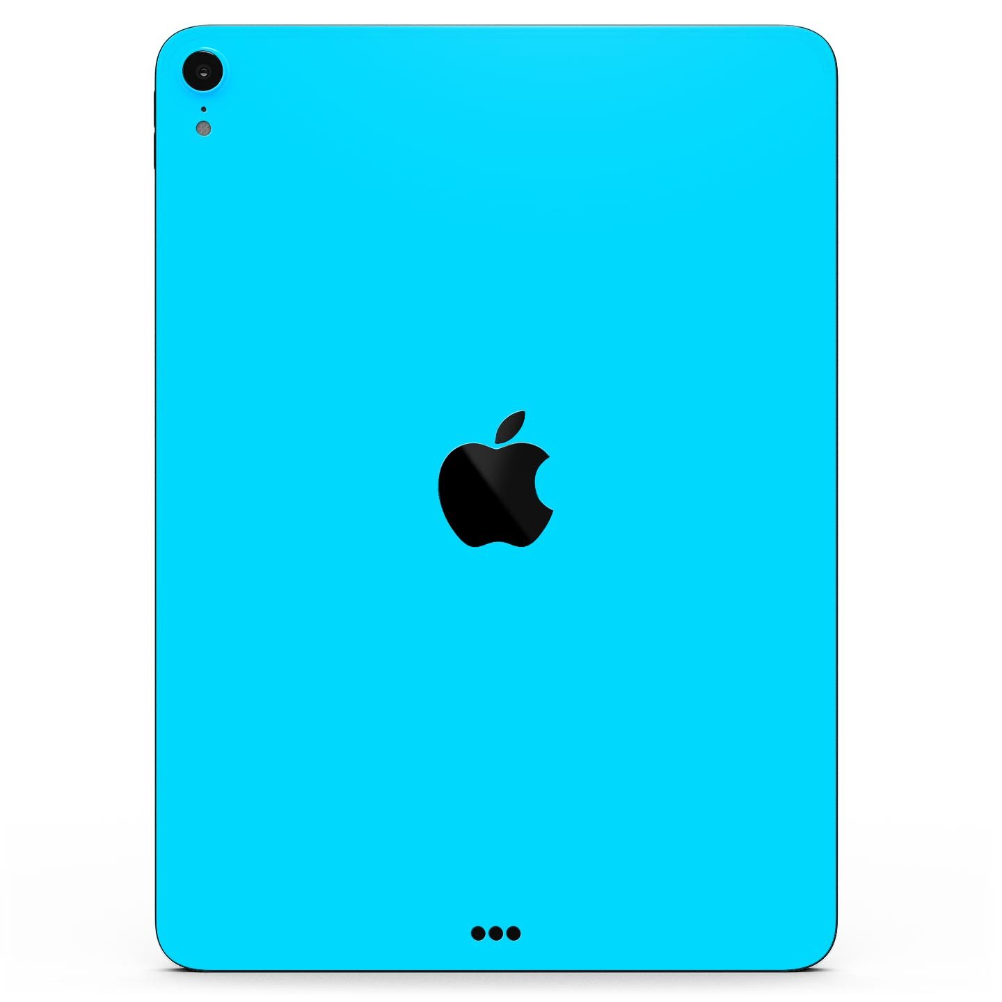 Solid Turquoise Blue Full Body Skin Decal for Apple iPad Pro, showcasing vibrant color and sleek design.