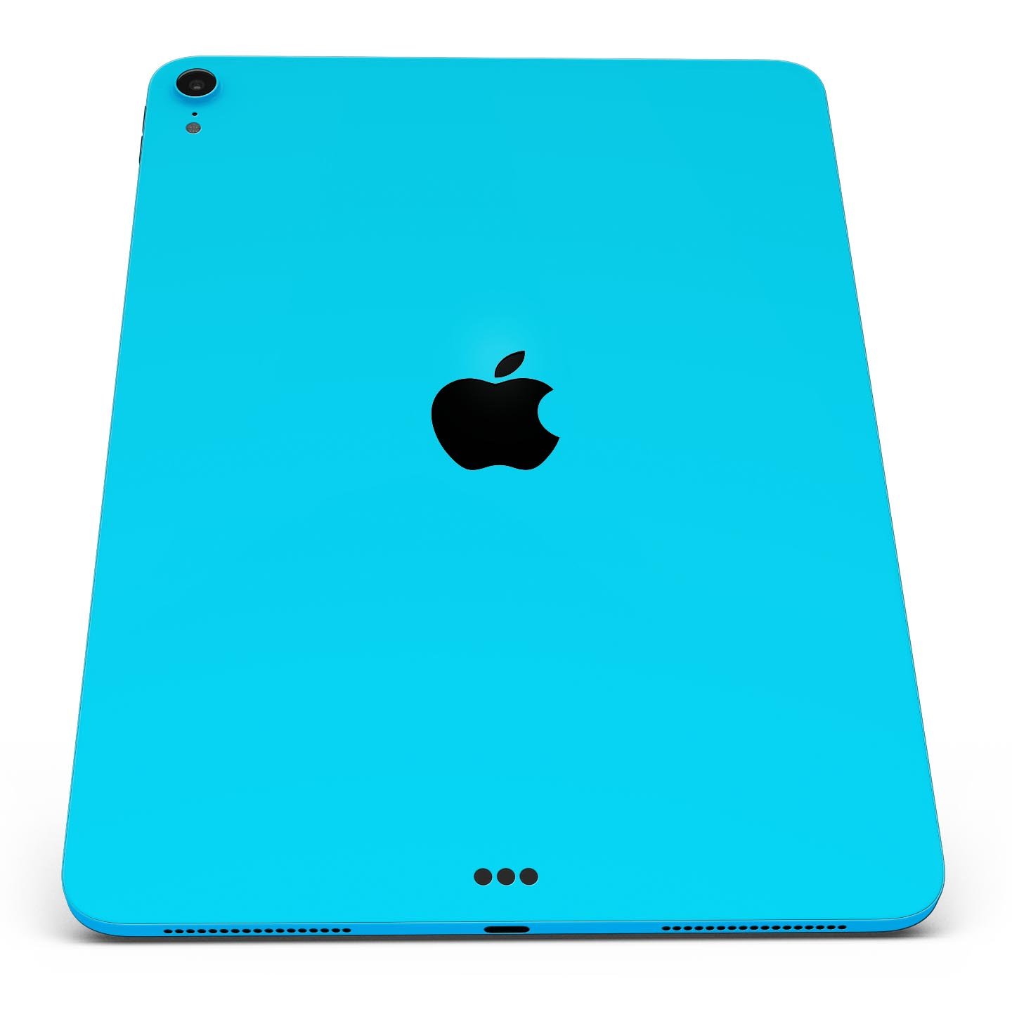 Solid Turquoise Blue Full Body Skin Decal for Apple iPad Pro, showcasing vibrant color and sleek design.