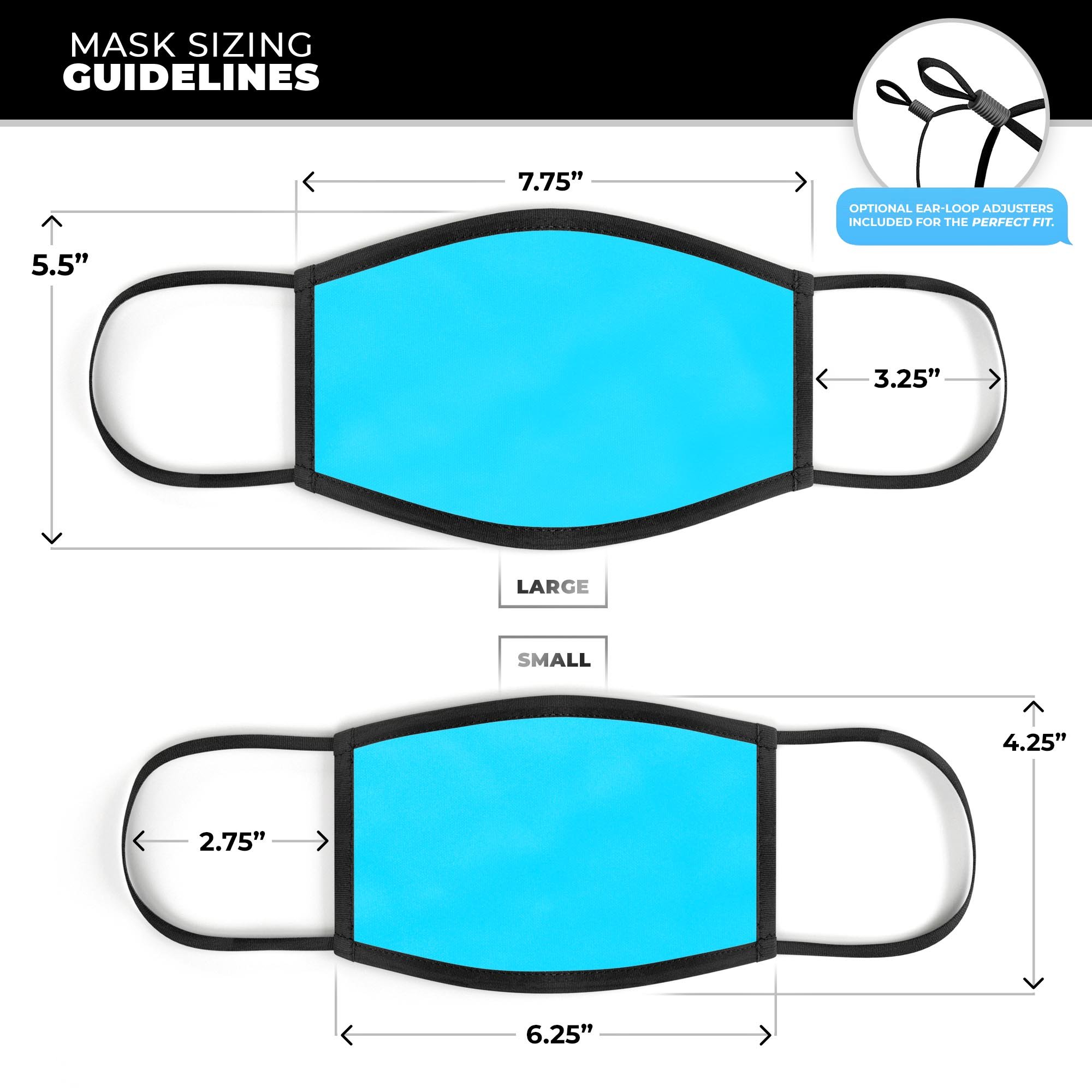 Solid Turquoise Blue mouth cover made of cotton, featuring adjustable ear loops for a comfortable fit, suitable for everyday use.