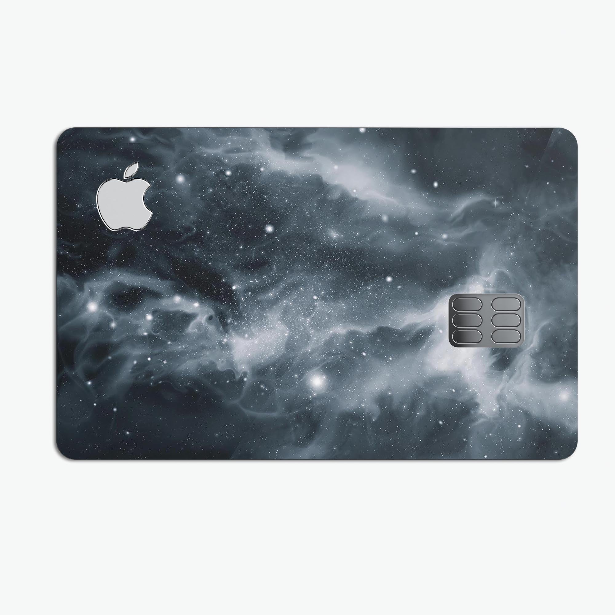 Space Marble Premium Protective Decal Skin-Kit for Apple Card, showcasing its sleek design and high-quality finish.