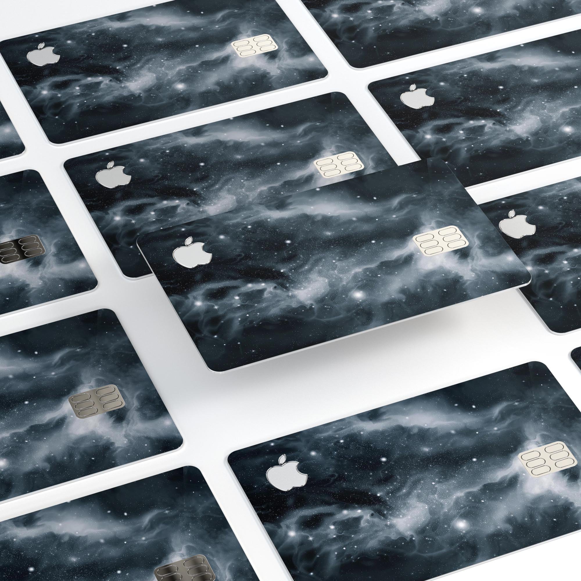 Space Marble Premium Protective Decal Skin-Kit for Apple Card, showcasing its sleek design and high-quality finish.